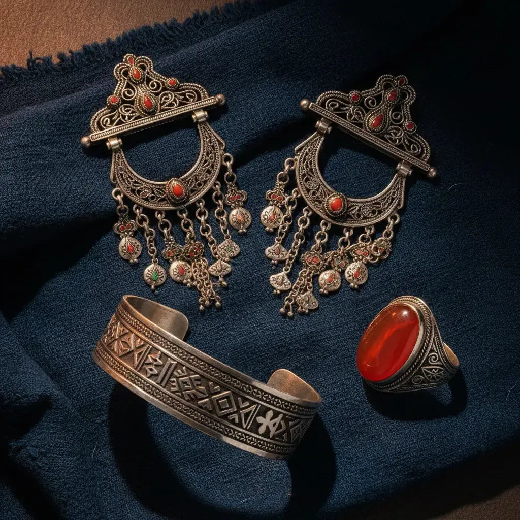 Bijoux Algériens en Argent 925 : Héritage, Artisanat et Identité-Vindicta : Bijoux Argent 925 Massif, Luxe et Héritage