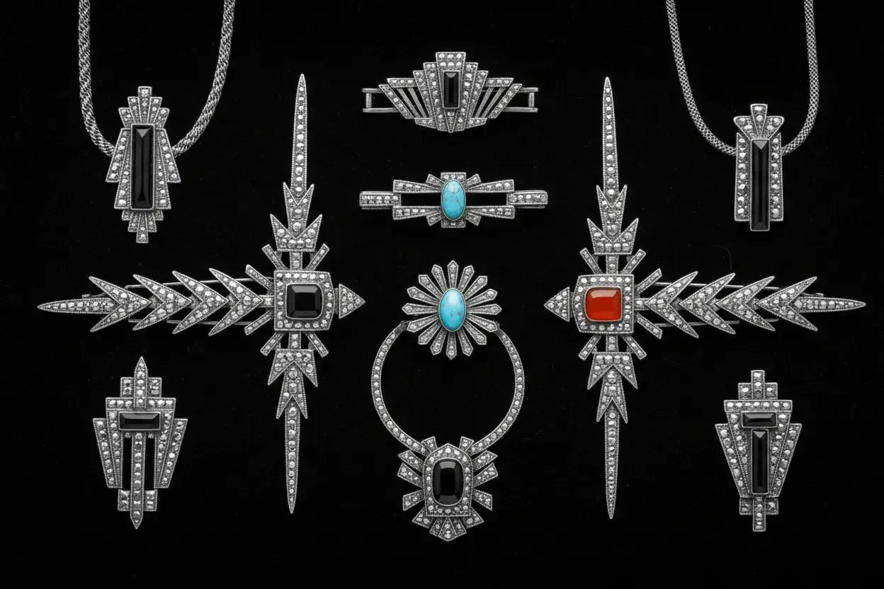 Bijoux Marcassite Art Déco : L'Héritage des Années 20