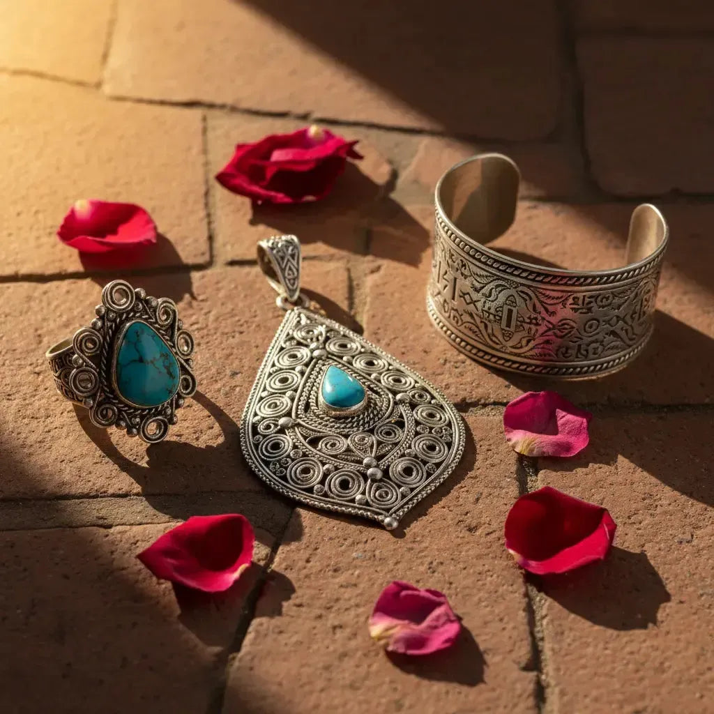 Bijoux Marocains Traditionnels en Argent 925 : Art, Histoire et Identité-Vindicta : Bijoux Argent 925 Massif, Luxe et Héritage
