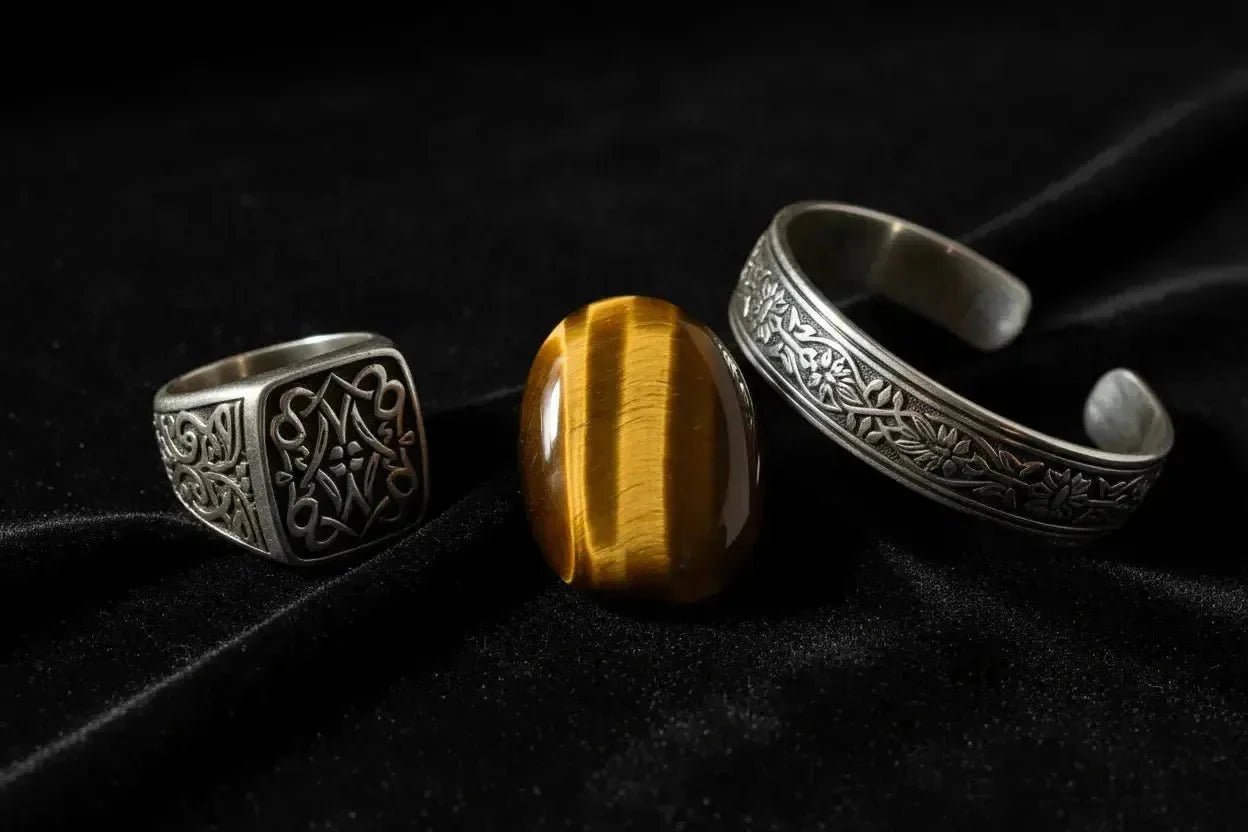 Œil de Tigre dans la Bijouterie Orientale : Force et Protection - Vindicta : Bijoux Argent 925 Massif, Luxe et Héritage