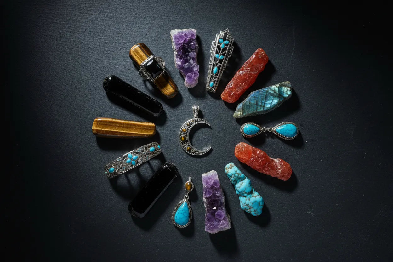 Pierres Naturelles et Symboles : Quelle Pierre Choisir ?-Vindicta : Bijoux Argent 925 Massif, Luxe et Héritage
