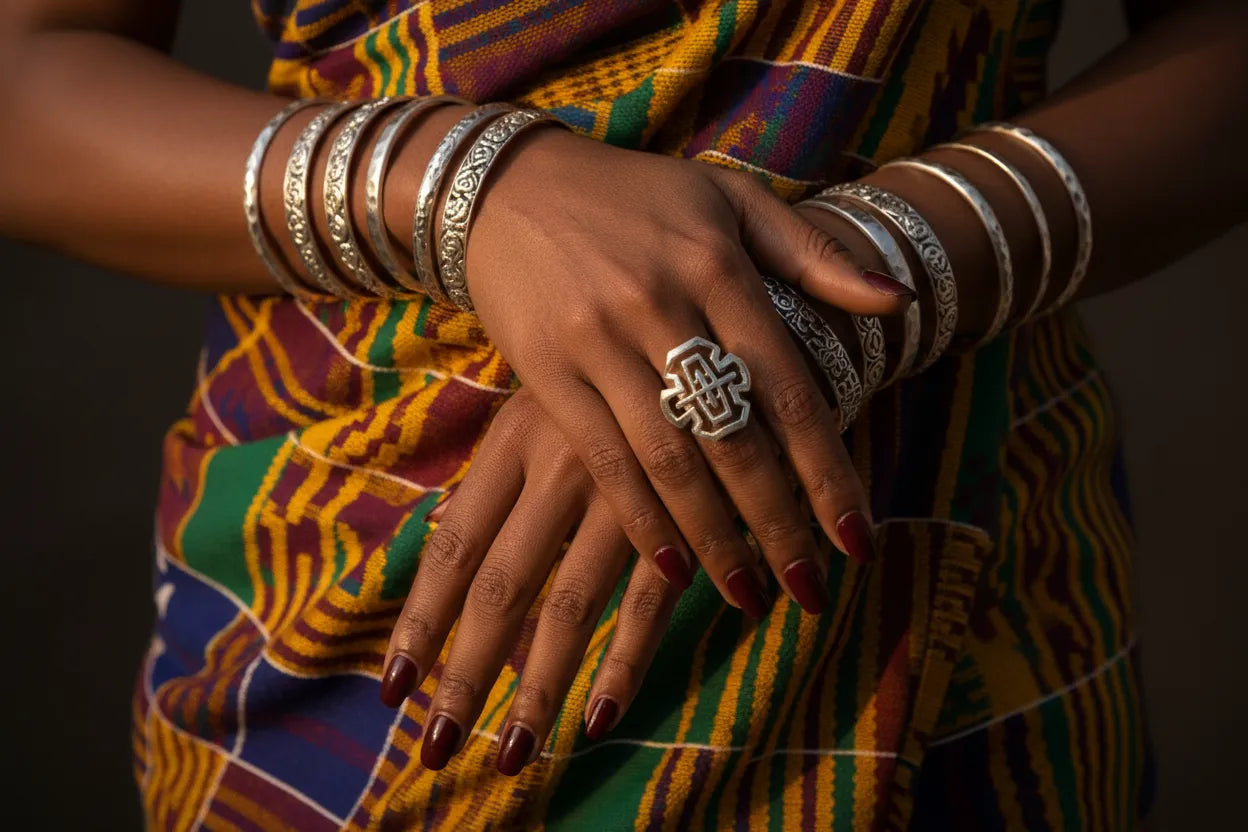 Bijoux Argent 925 et Culture Ivoirienne — Parures Akan, Statut et Héritage-Vindicta : Bijoux Argent 925 Massif, Luxe et Héritage