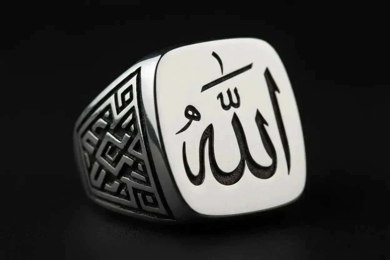 La Chevalière Islamique : Sunnah, Histoire et Traditions du Prophète - Vindicta : Bijoux Argent 925 Massif, Luxe et Héritage