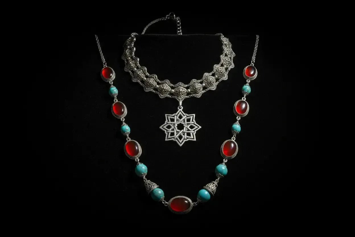 Colliers Andalous Argent 925 : Du Pendentif au Ras-de-Cou-Vindicta : Bijoux Argent 925 Massif, Luxe et Héritage