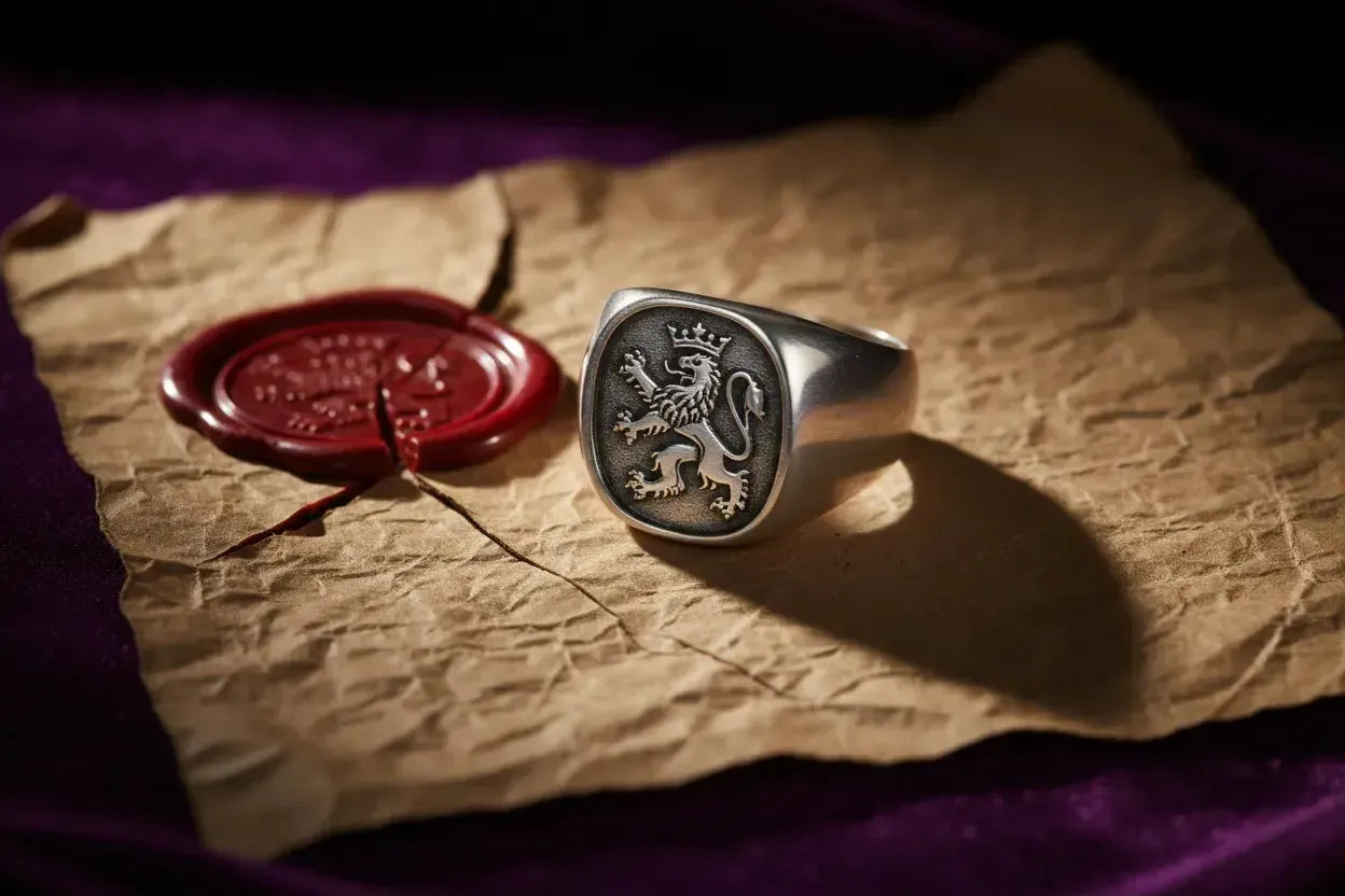 La Chevalière et l'Aristocratie Européenne : Lignage, Pouvoir et Héritage-Vindicta : Bijoux Argent 925 Massif, Luxe et Héritage