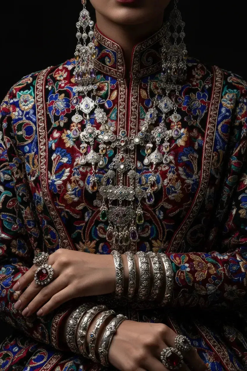 Bijoux de Mariée Orientaux en Argent 925 : Traditions et Symboles-Vindicta : Bijoux Argent 925 Massif, Luxe et Héritage