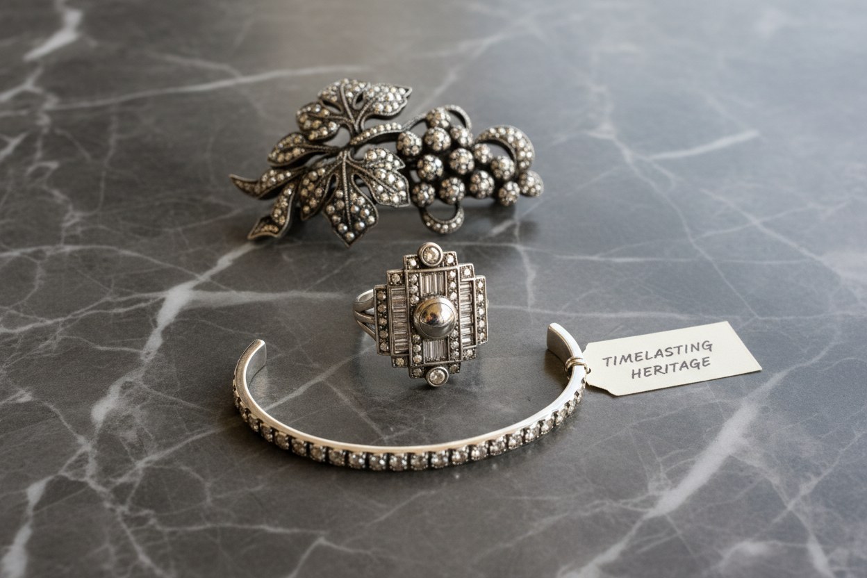 Argent 925 et Marcassite : Le Duo Intemporel de la Joaillerie