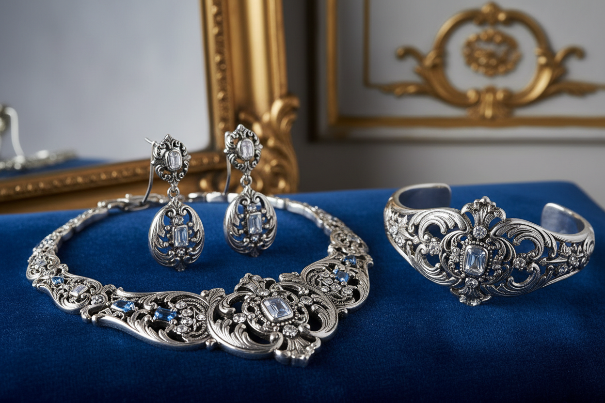 Bijoux Argent 925 Style Versailles : Luxe à la Française