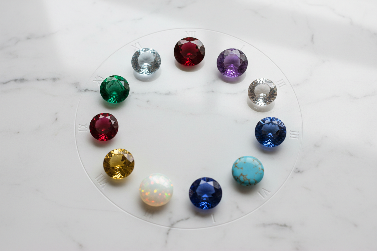 Pierres de naissance 2026 - calendrier complet et significations