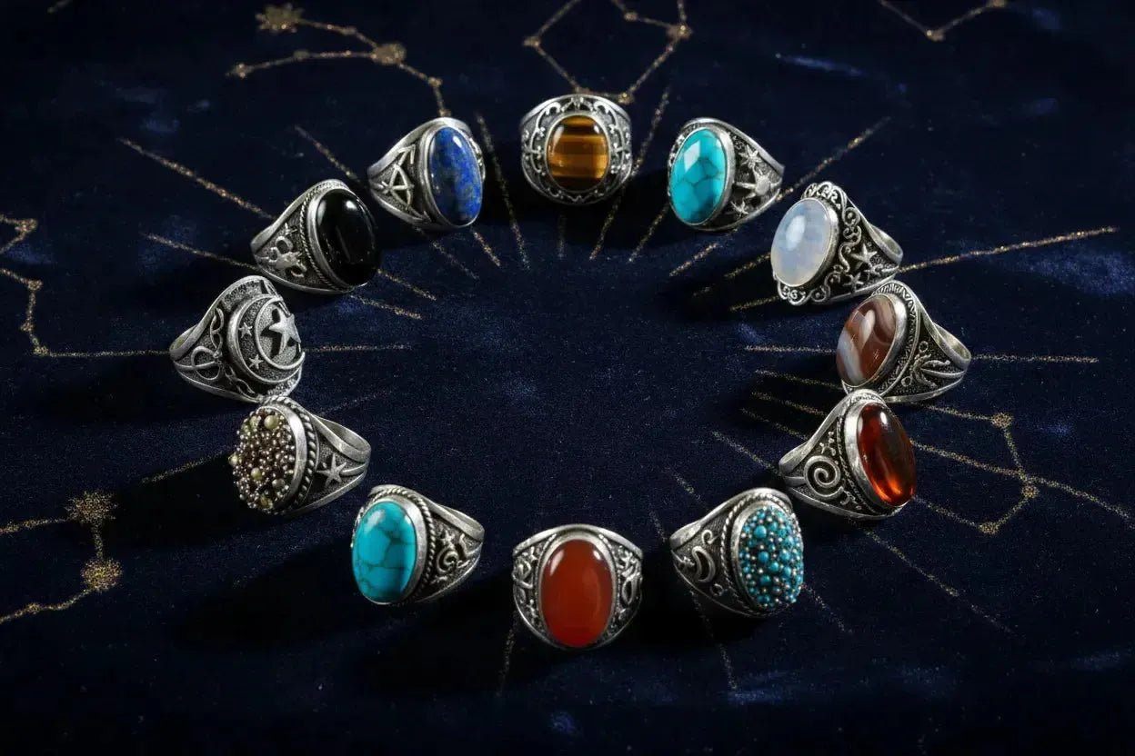 Bagues Zodiaque Homme en Argent 925 — Quelle Pierre pour Votre Signe ?-Vindicta : Bijoux Argent 925 Massif, Luxe et Héritage