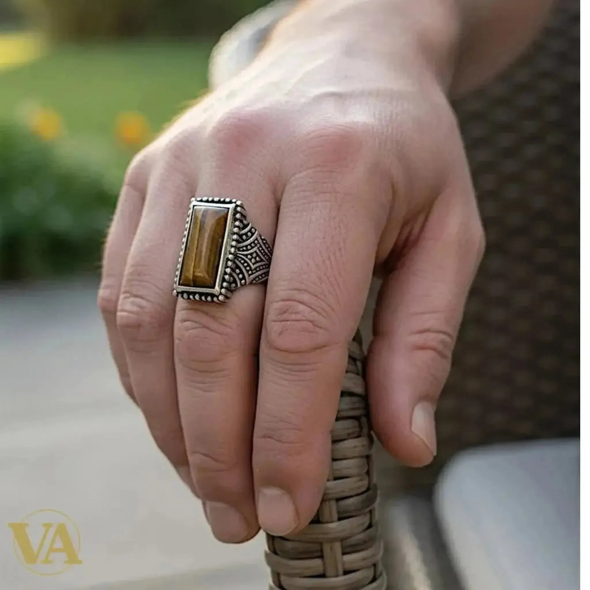 Bague Homme Pierre Naturelle Argent 925 : Guide Complet pour Choisir - Vindicta : Bijoux Argent 925 Massif, Luxe et Héritage