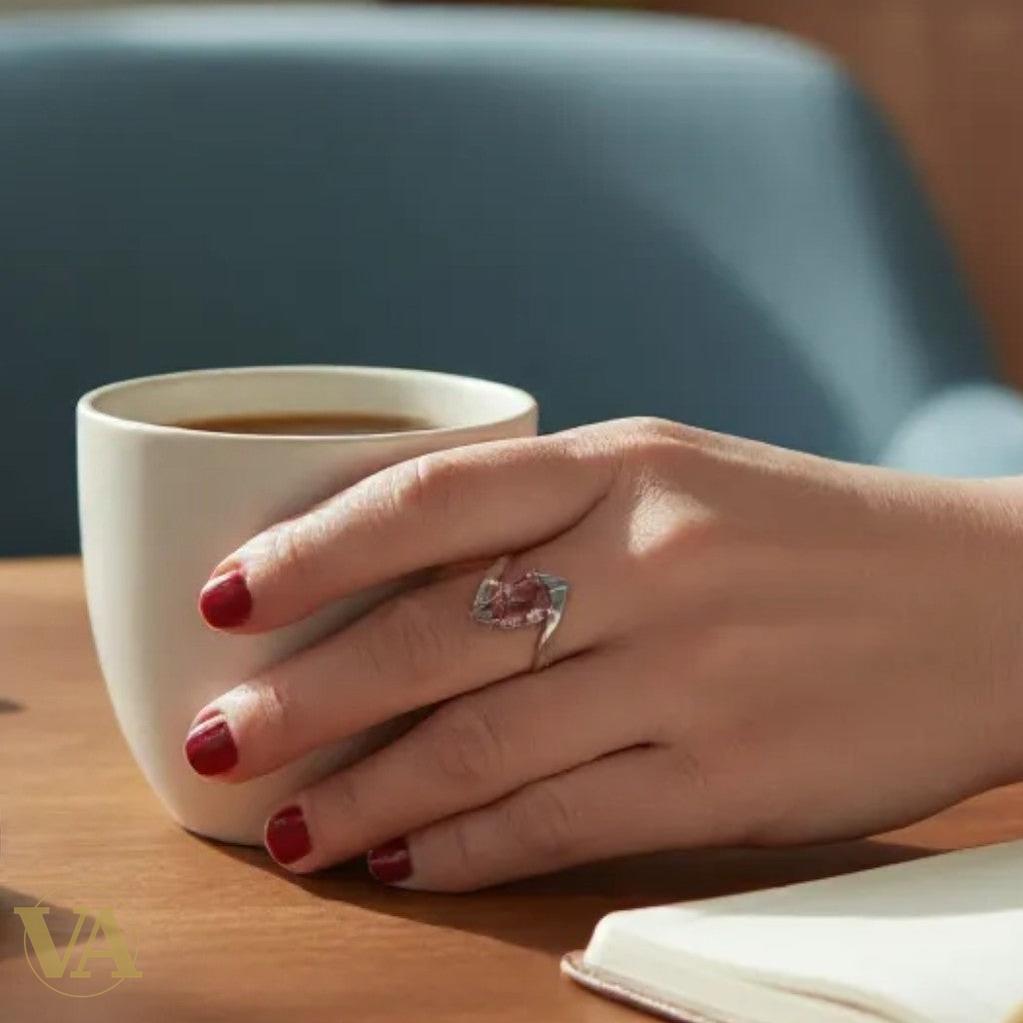 Bague Argent 925 Sultanite Facettée