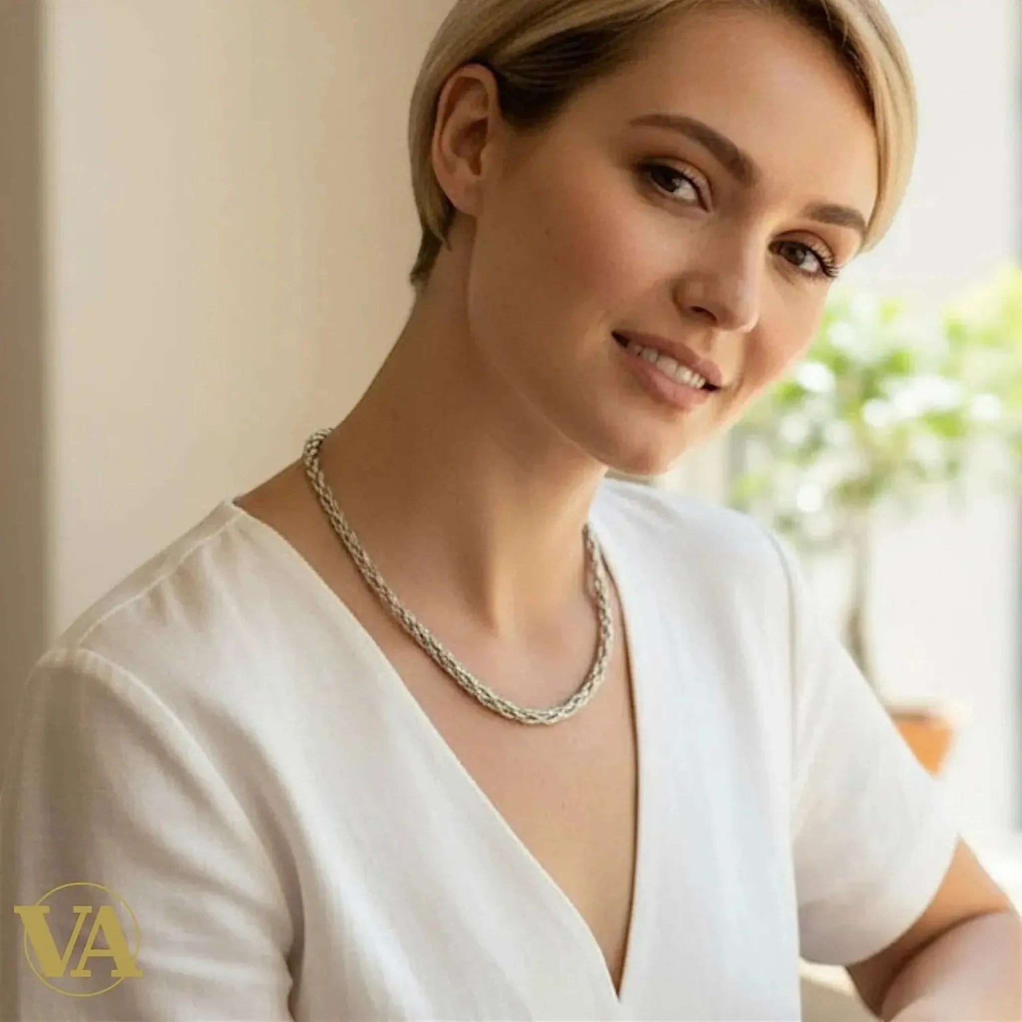 Collier Femme en argent 925 trois nuances – Argent, or jaune et or rose - Argent 925 - Vindicta