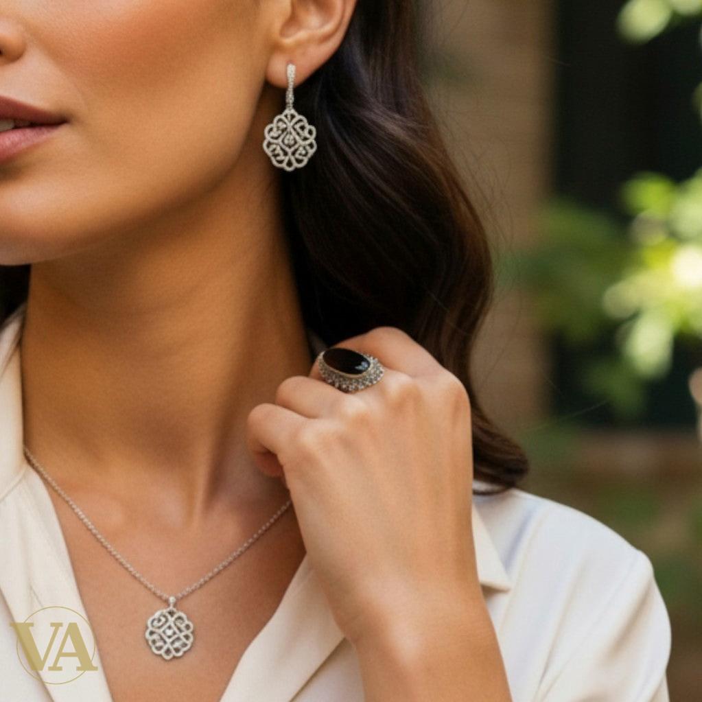 Bague Femme Argent 925 et Onyx Noir Ovale