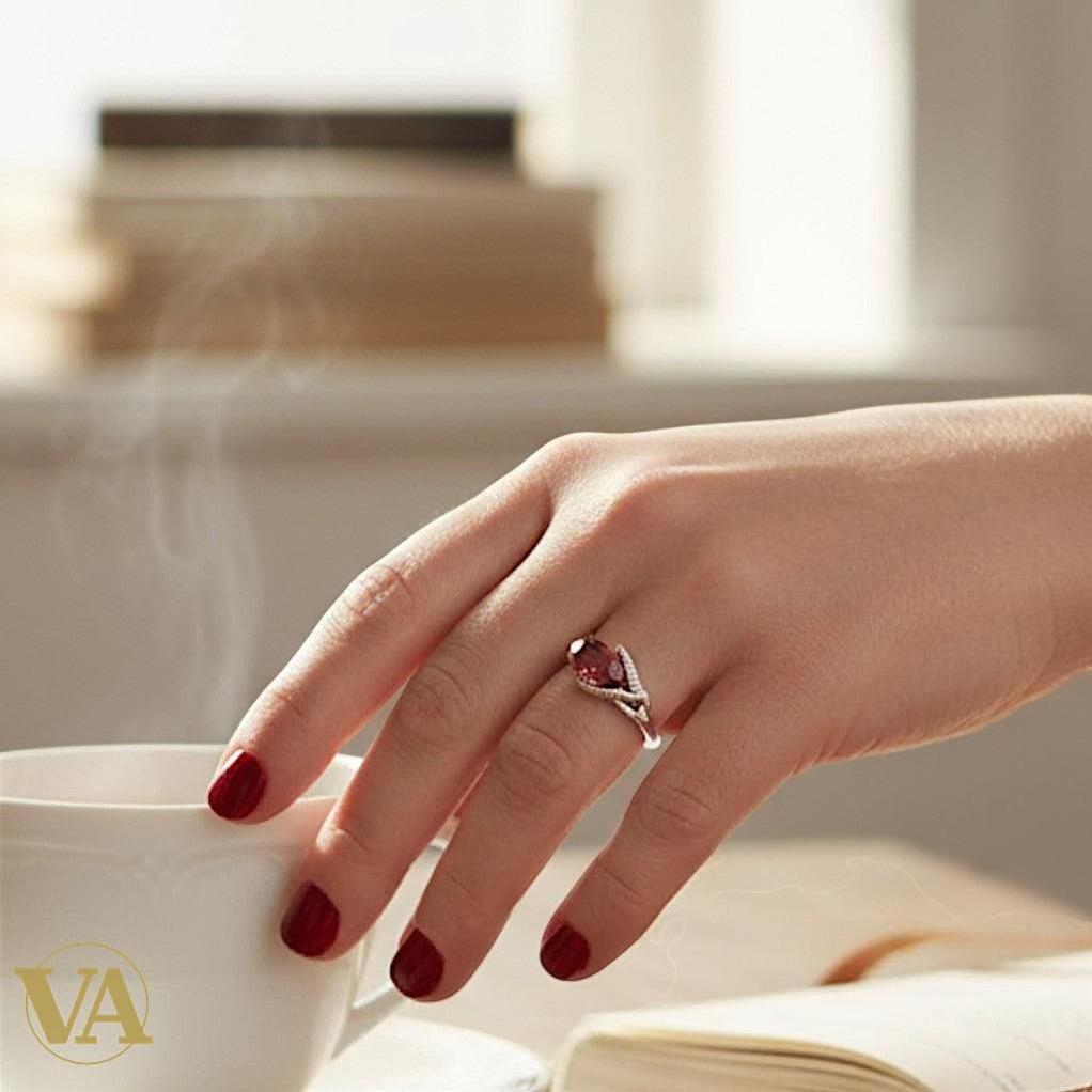 Bague femme en argent 925 avec onyx noir et marcassites – Élégance intemporelle