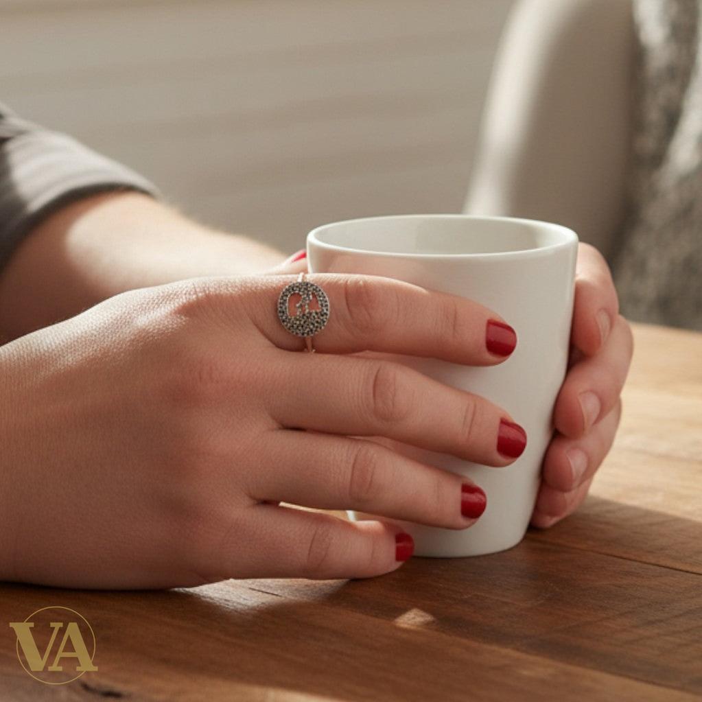 Bague femme argent 925 marcassite