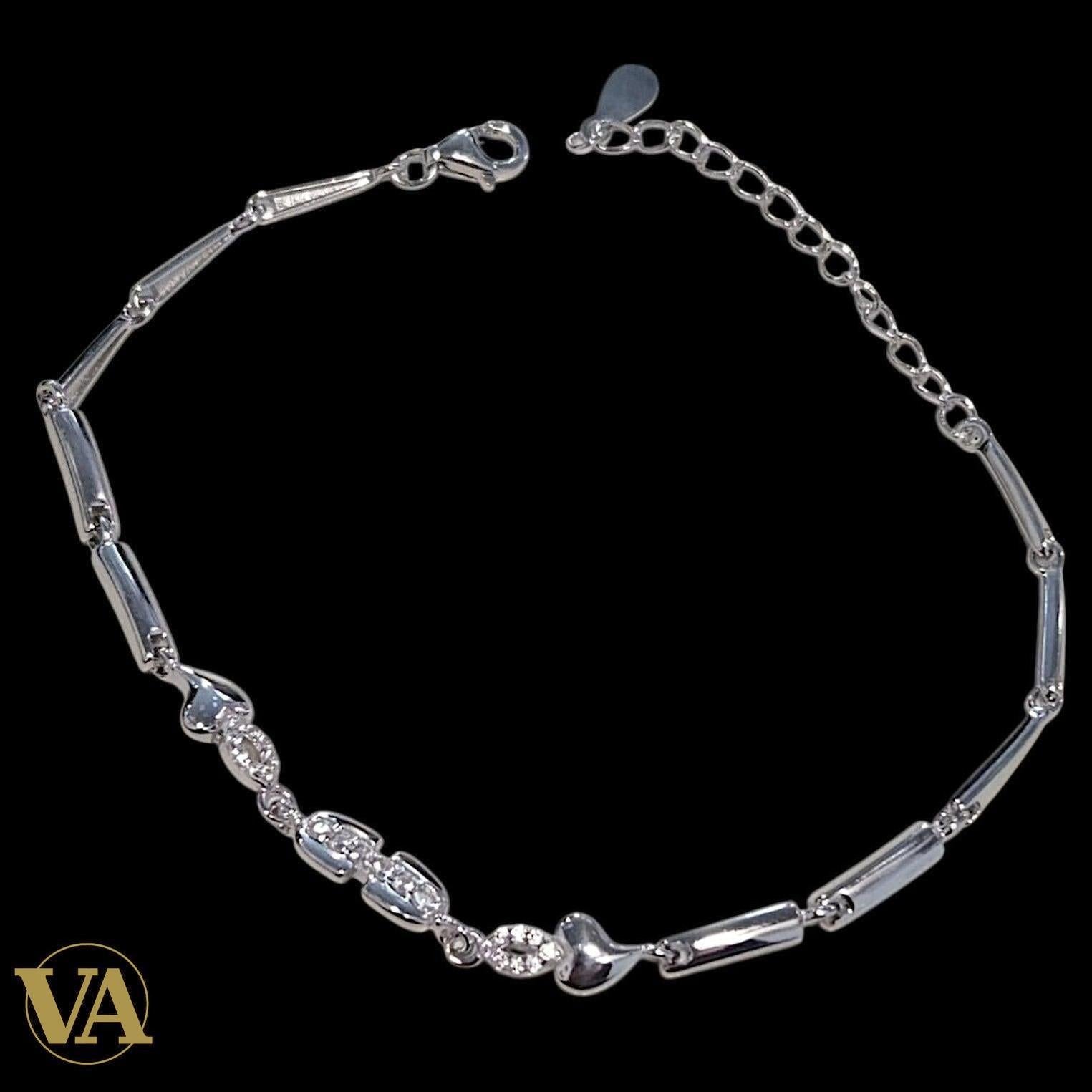 Bracelet Femme Argent 925 – Maillons et Motifs Sertis | Bijoux Vindicta