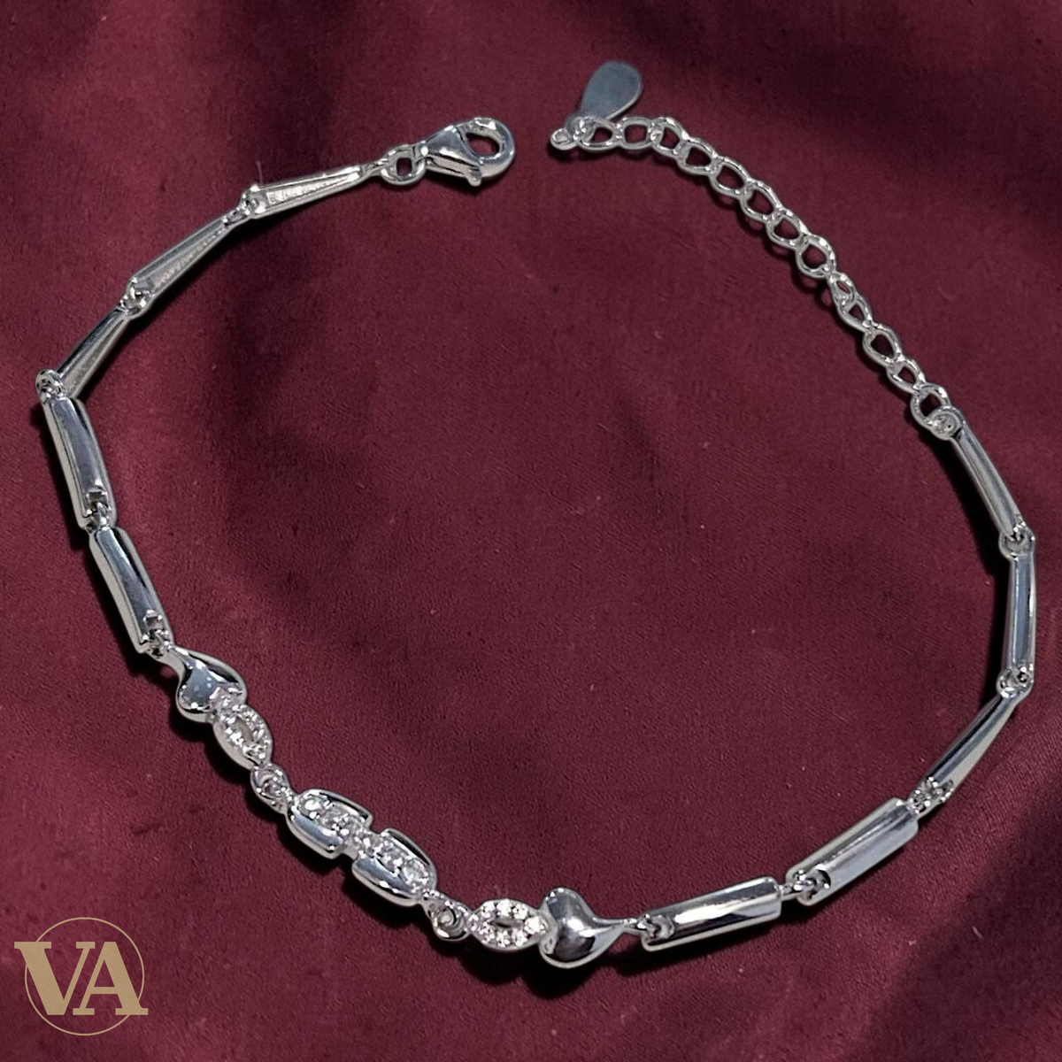 Bracelet Femme Argent 925 – Maillons et Motifs Sertis