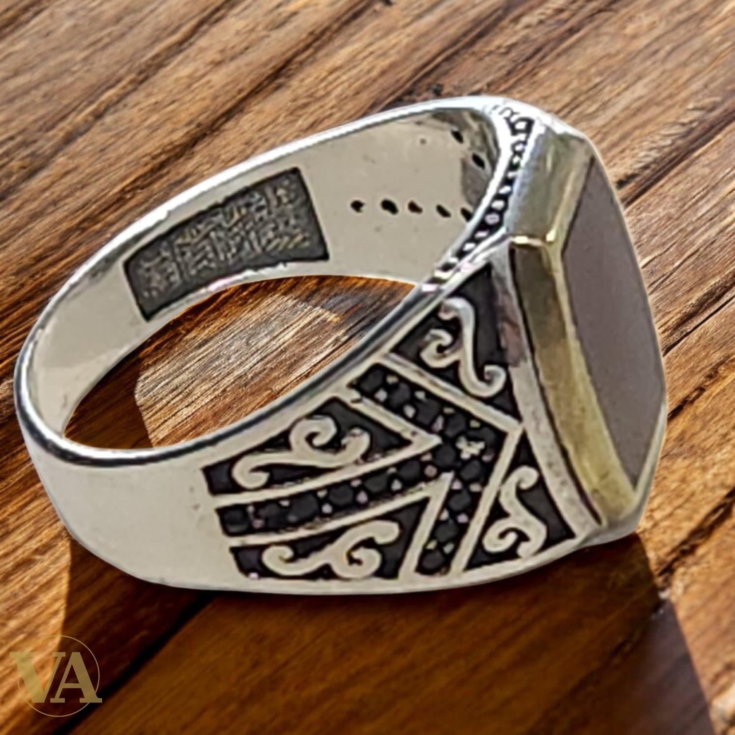 Bague Homme Argent 925 Cornaline – Authentique & Élégante