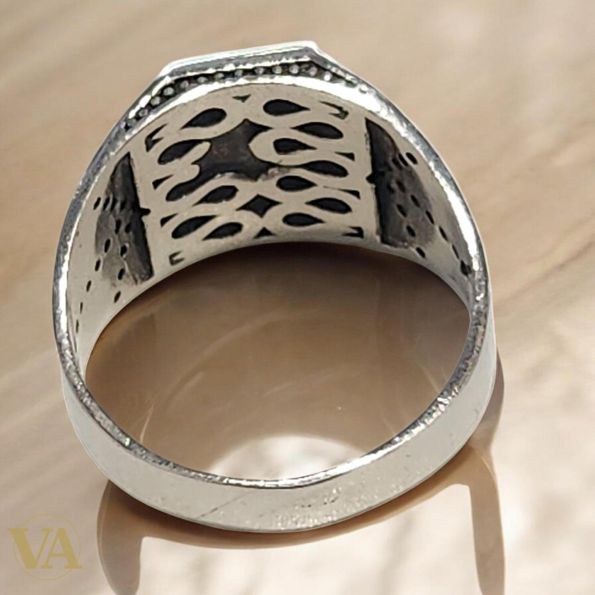 Bague Homme Argent 925 Cornaline – Authentique & Élégante - Argent 925 - Vindicta