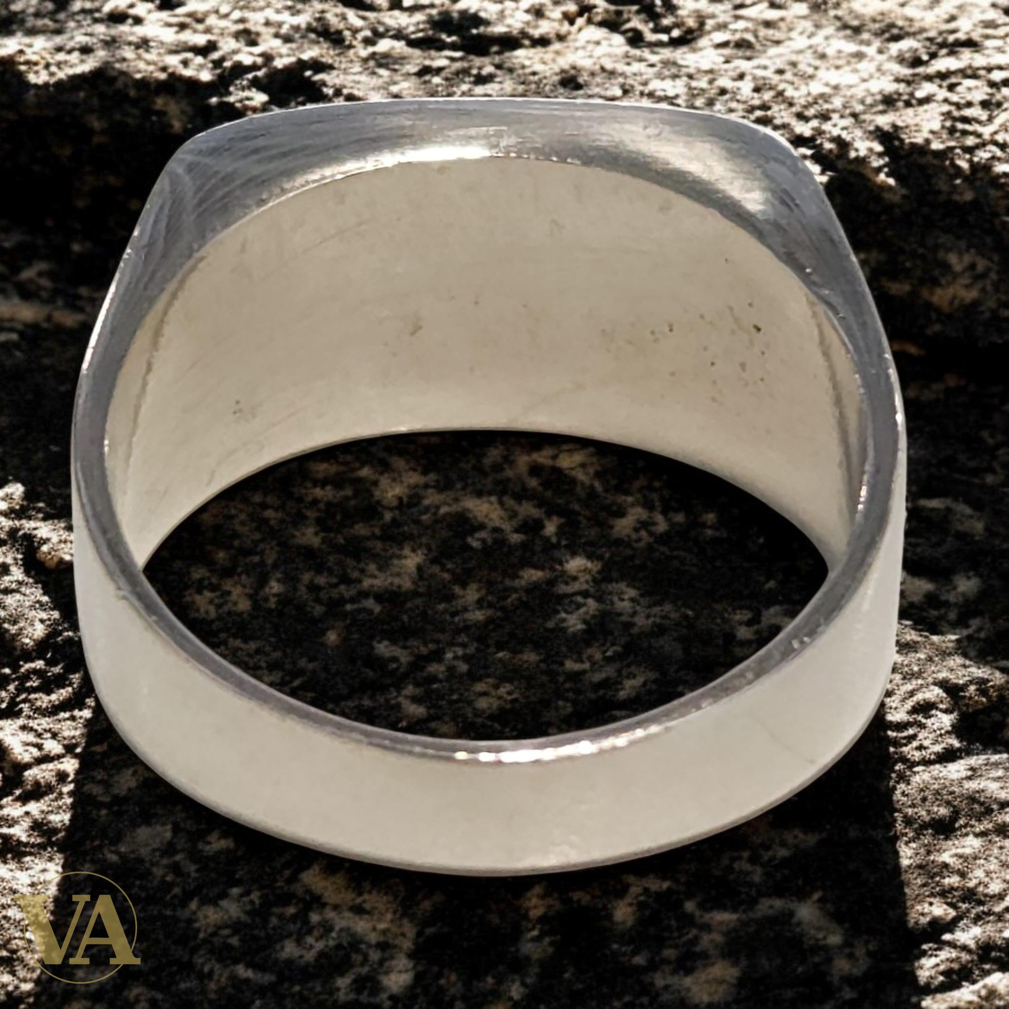 Bague Homme Argent 925 Onyx & Marcassites – Élégance Moderne