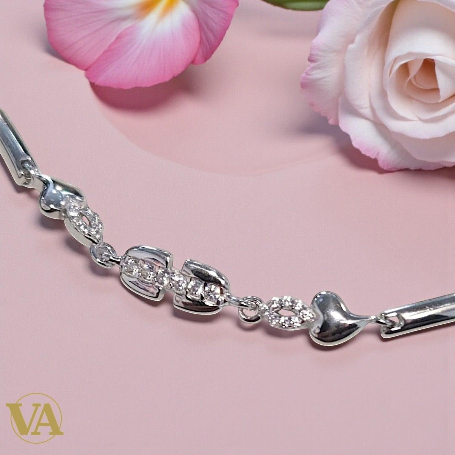 Bracelet Femme Argent 925 – Maillons et Motifs Sertis | Bijoux Vindicta