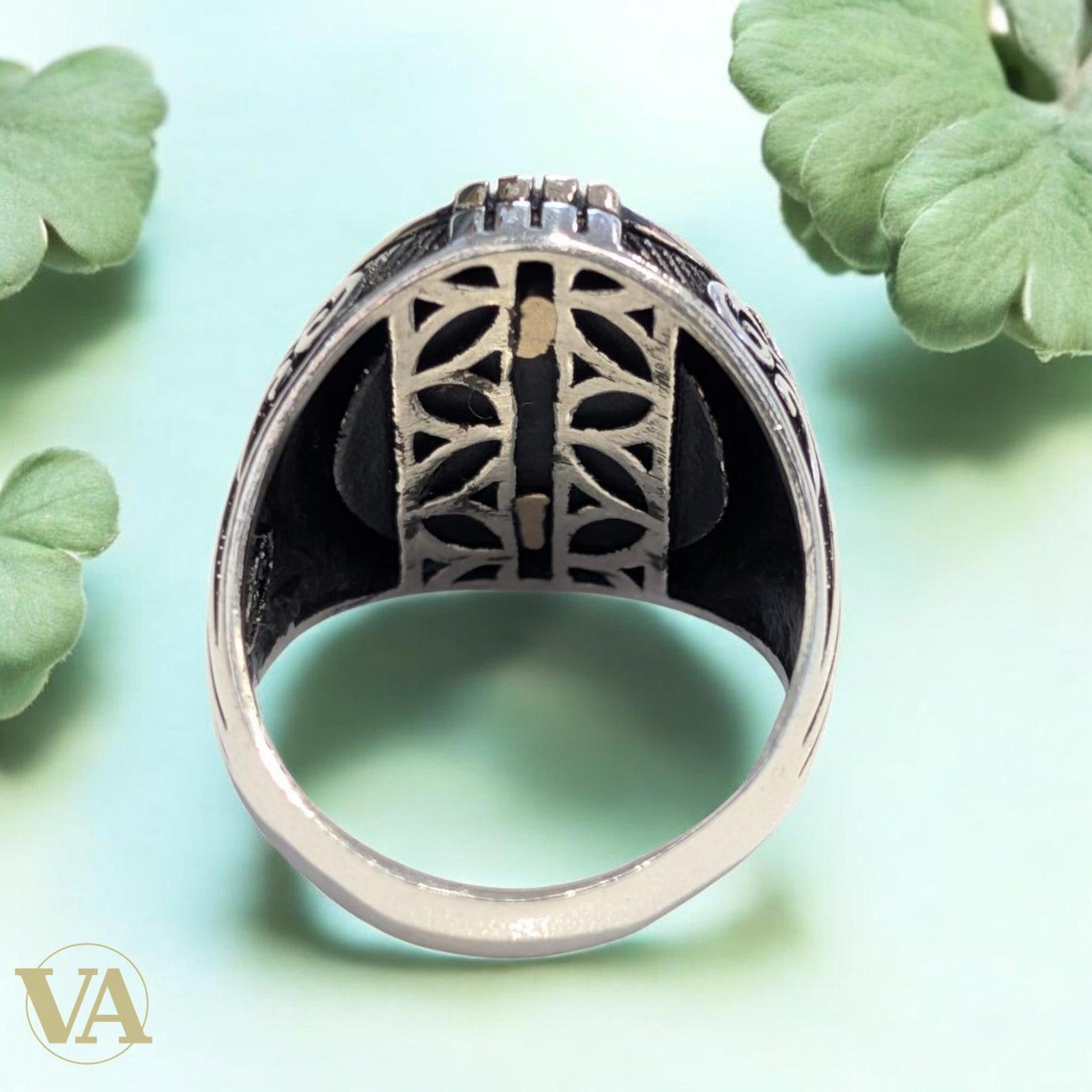 Bague Homme Onyx Noir – Argent 925 – Chevalière Ovale | Bijoux Vindicta