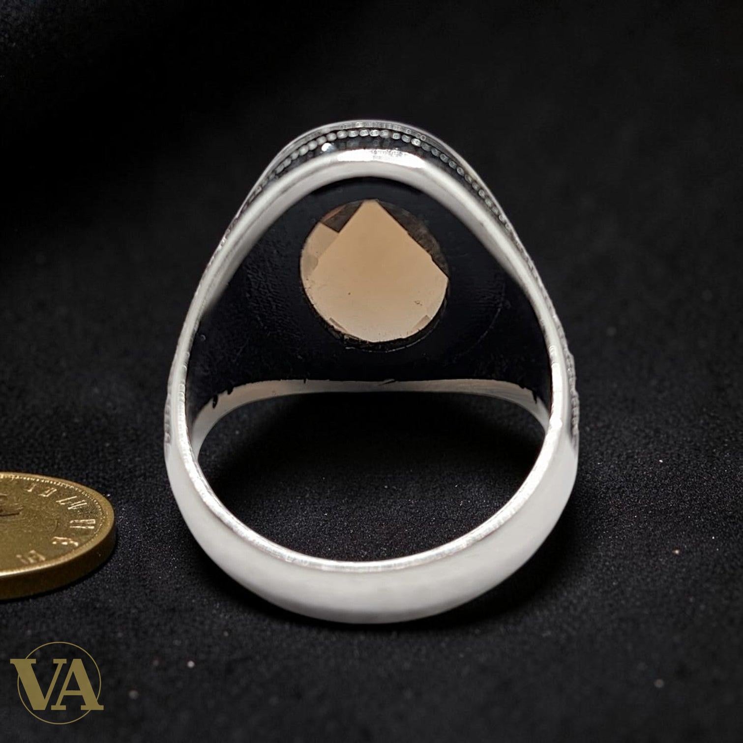 Chevalière Homme Argent 925 Pierre Sultanite