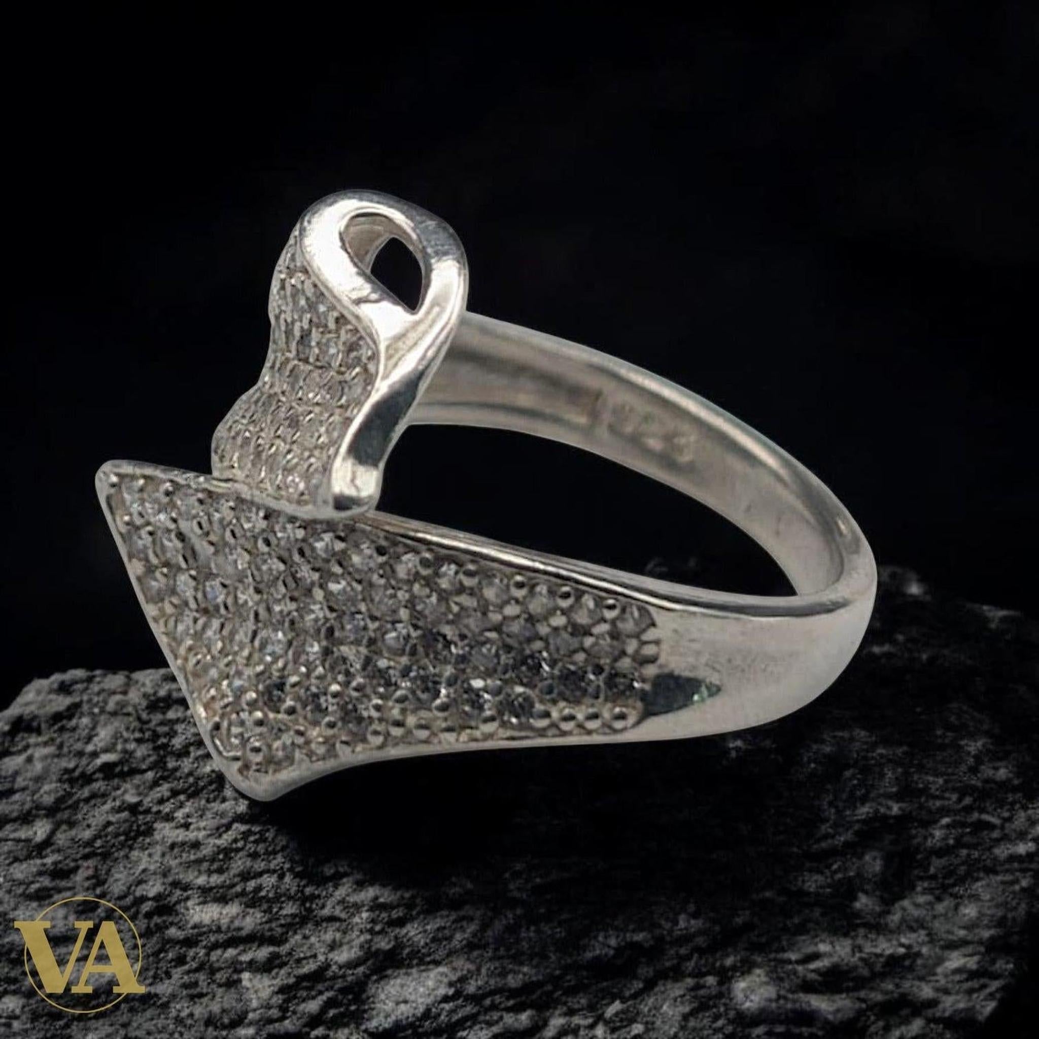 Bague Femme Florale en Argent 925 – Oxydes de Zirconium - Argent 925 - Vindicta