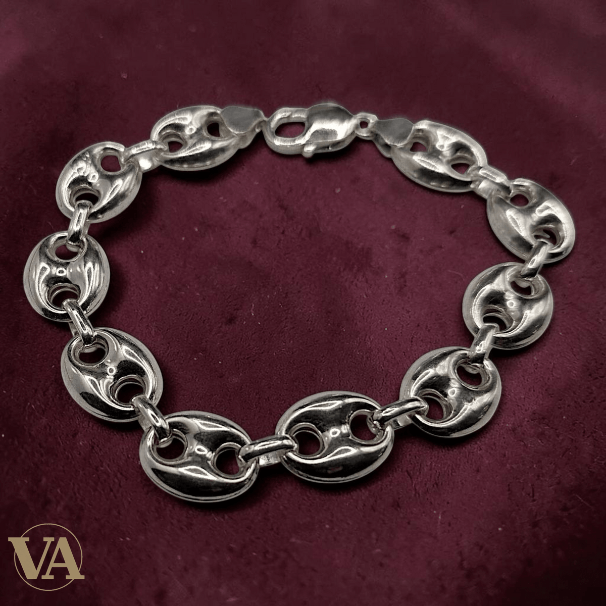 Bracelet Homme Argent 925 – Maille Large 14 mm - Argent 925 - Vindicta