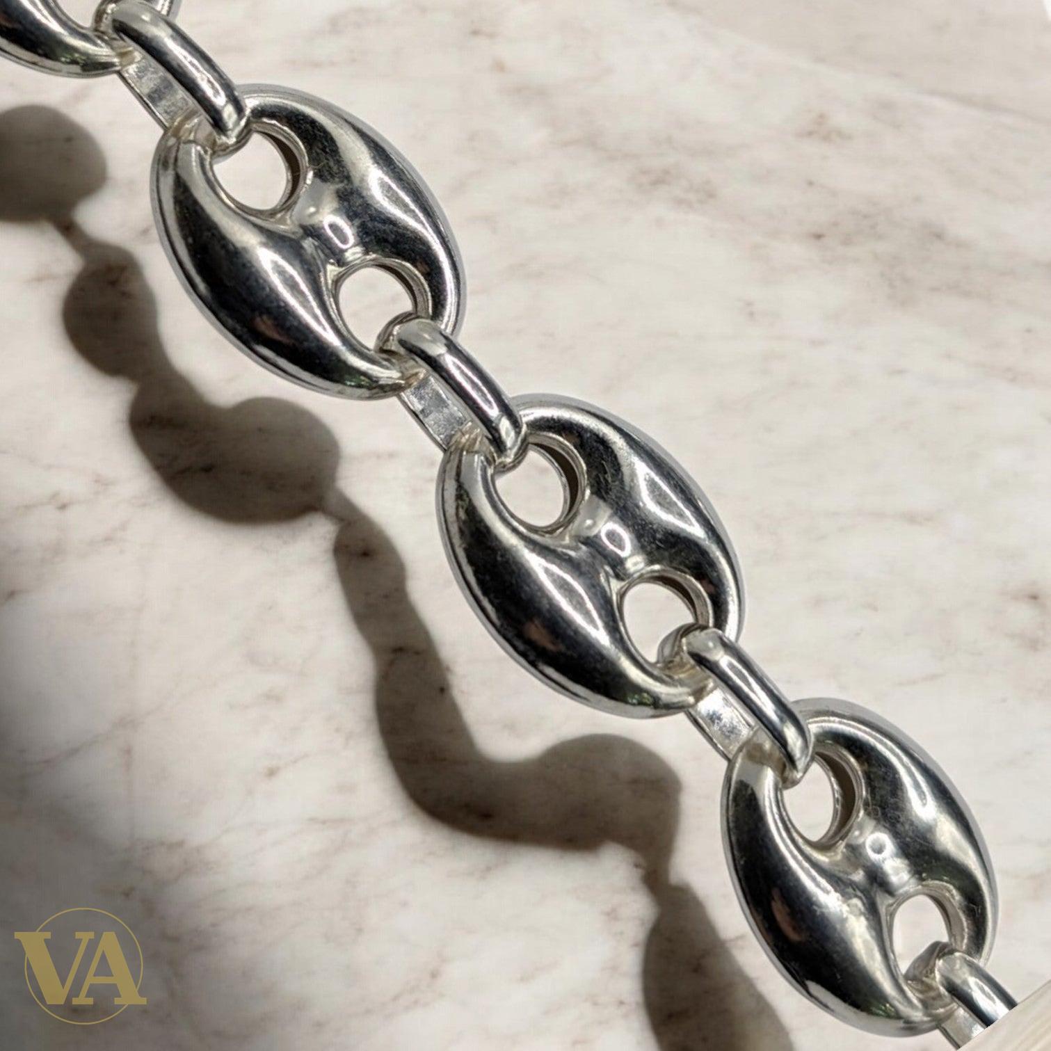 Bracelet Homme Argent 925 – Maille Large 14 mm