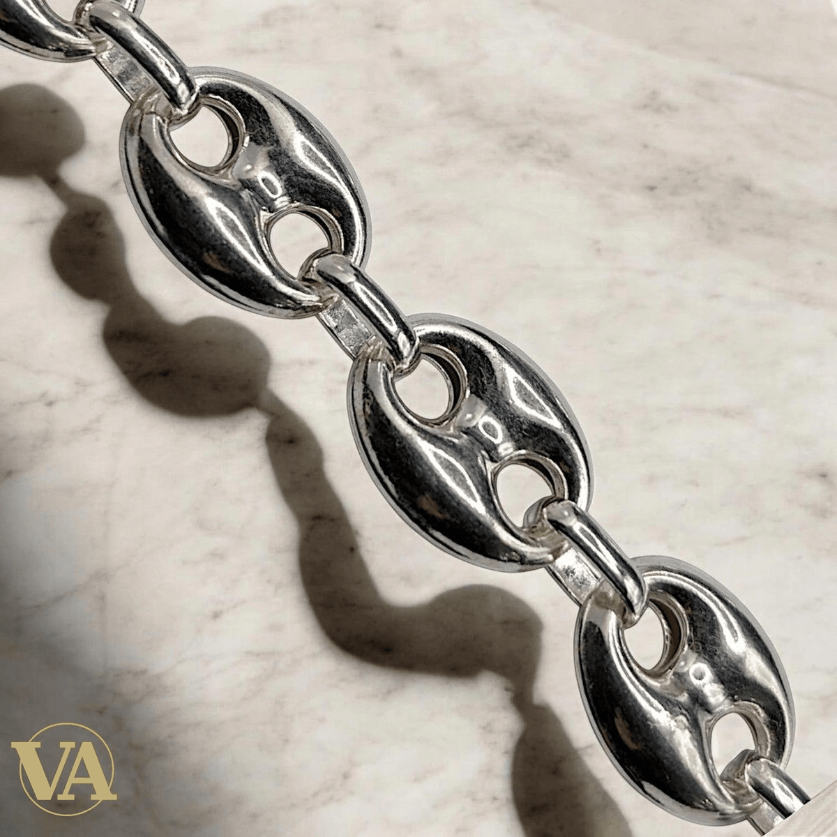 Bracelet Homme Argent 925 – Maille Large 14 mm - Argent 925 - Vindicta