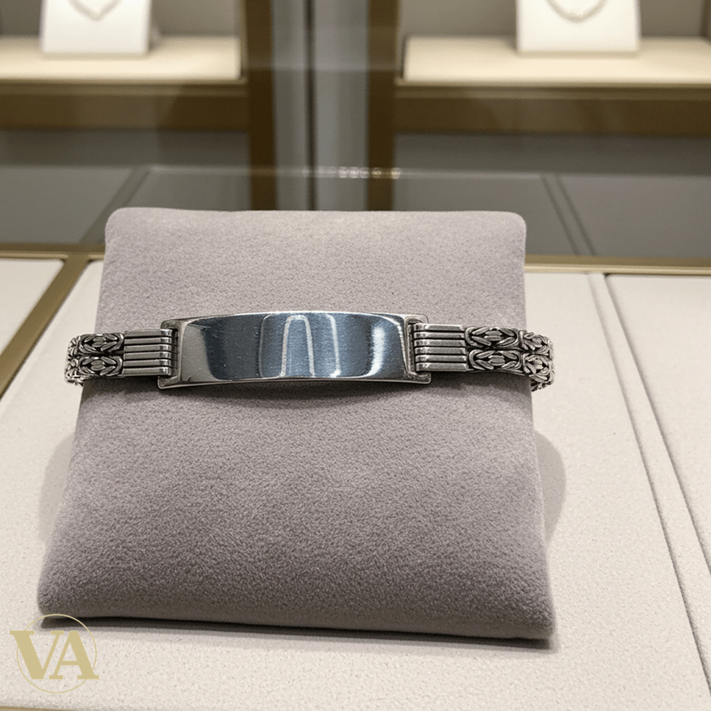 Bracelet Identité Homme Argent 925 – Maille Royale - Argent 925 - Vindicta