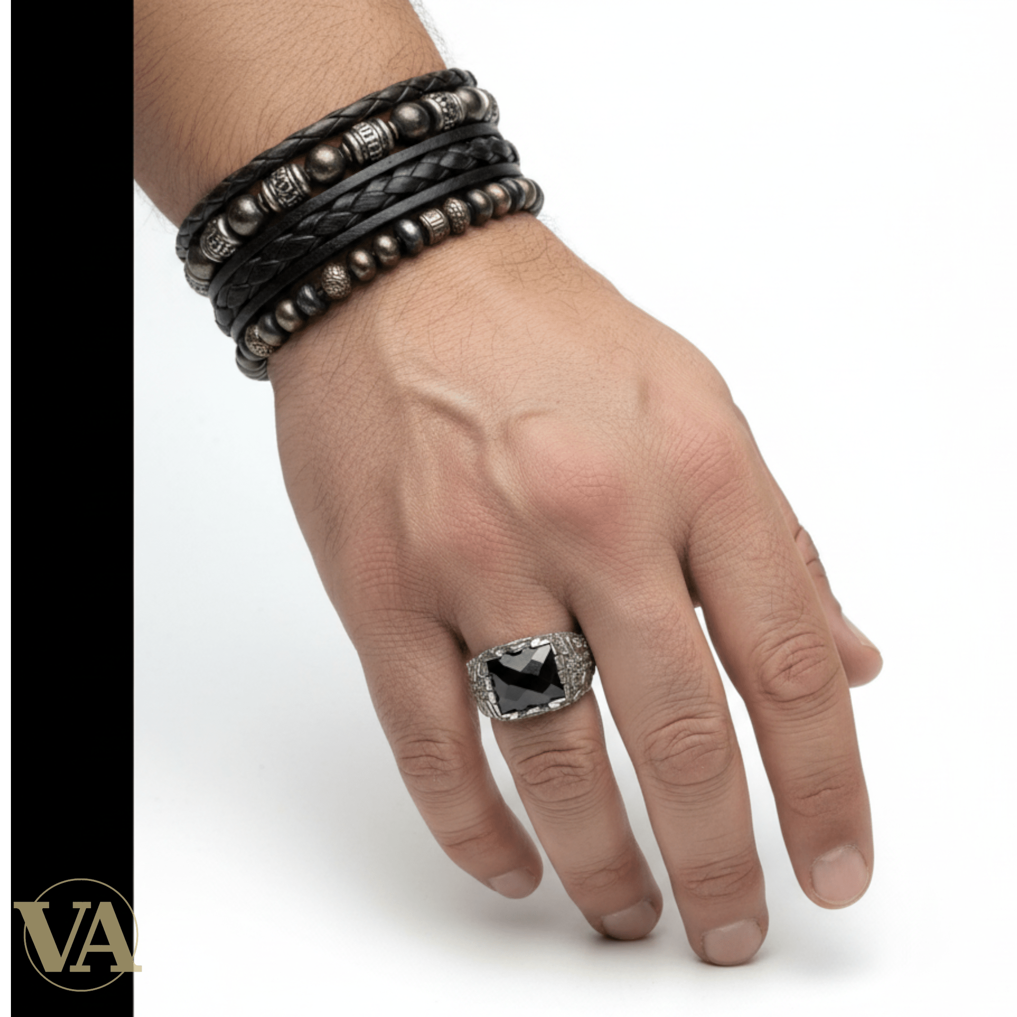 Chevalière Homme Argent 925 Onyx Noir Griffes Aigle Marcassite-Vindicta : Bijoux Argent 925 Massif, Luxe et Héritage