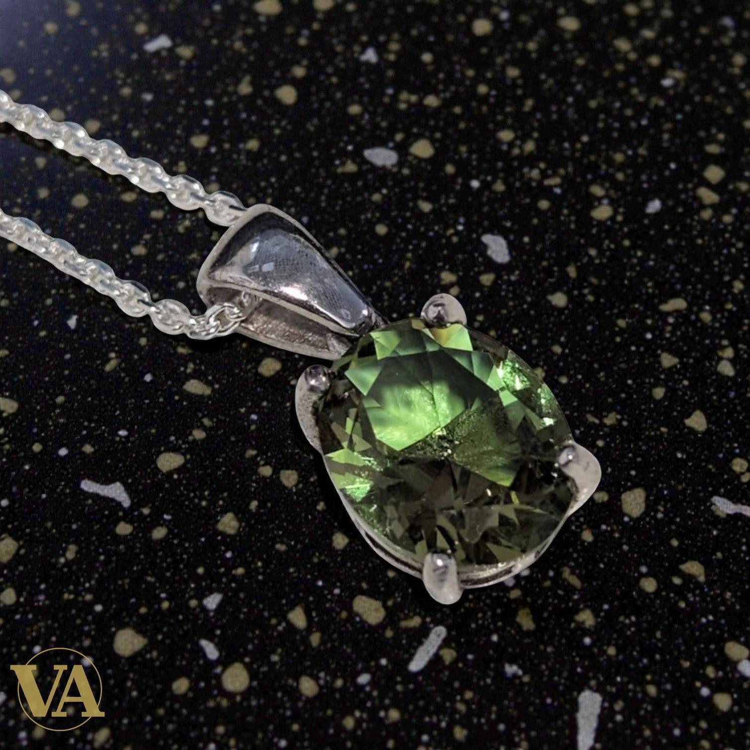 Collier Femme Sultanite Argent 925 - Pendentif Pierre Caméléon Changeante | Bijoux Vindicta