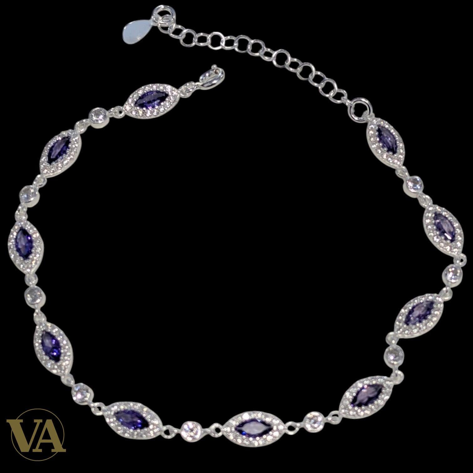 Bracelet Femme Argent 925 Améthyste – Élégance Naturelle