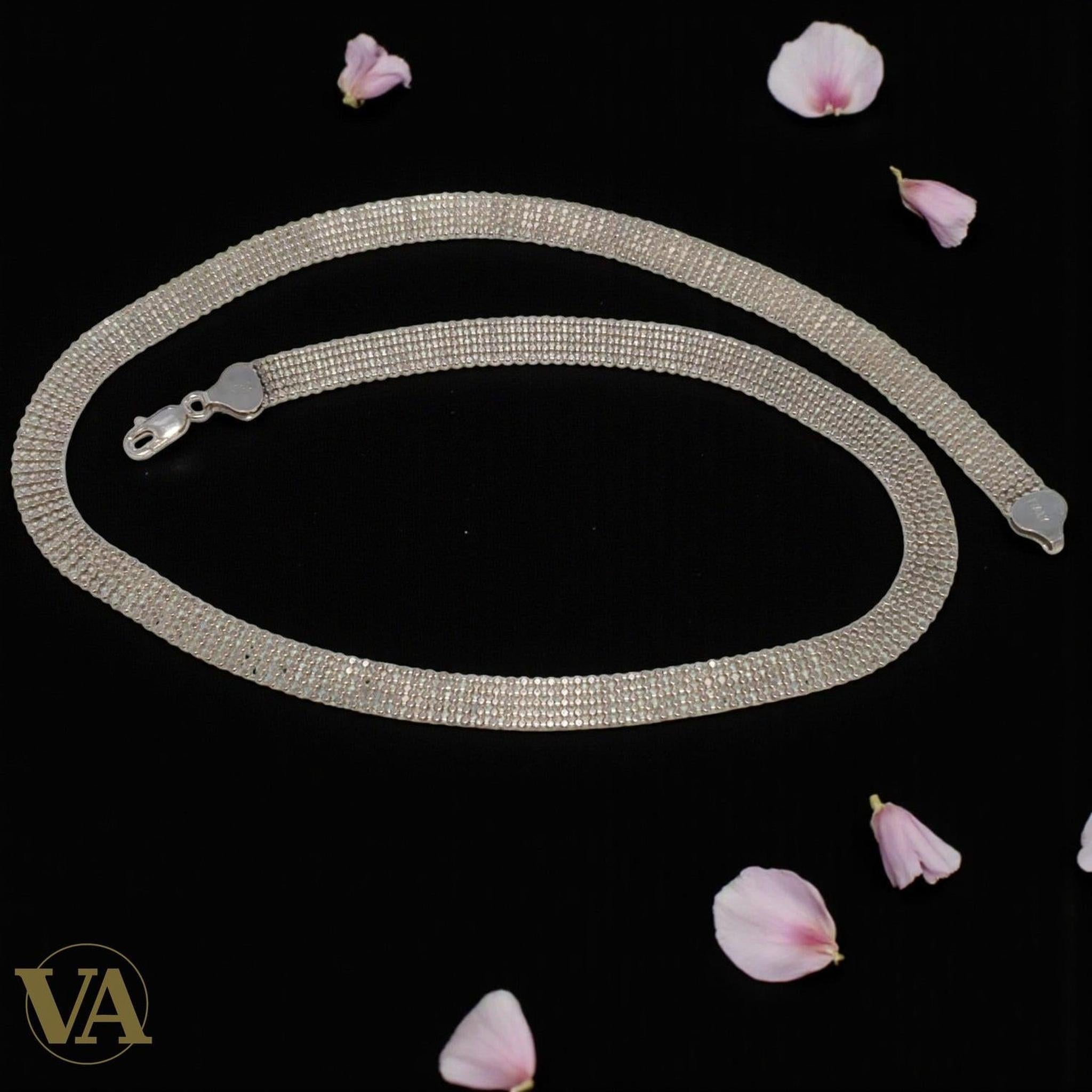 Collier Femme Maille Serpent Argent 925 – Élégance Contemporaine | Bijoux Vindicta