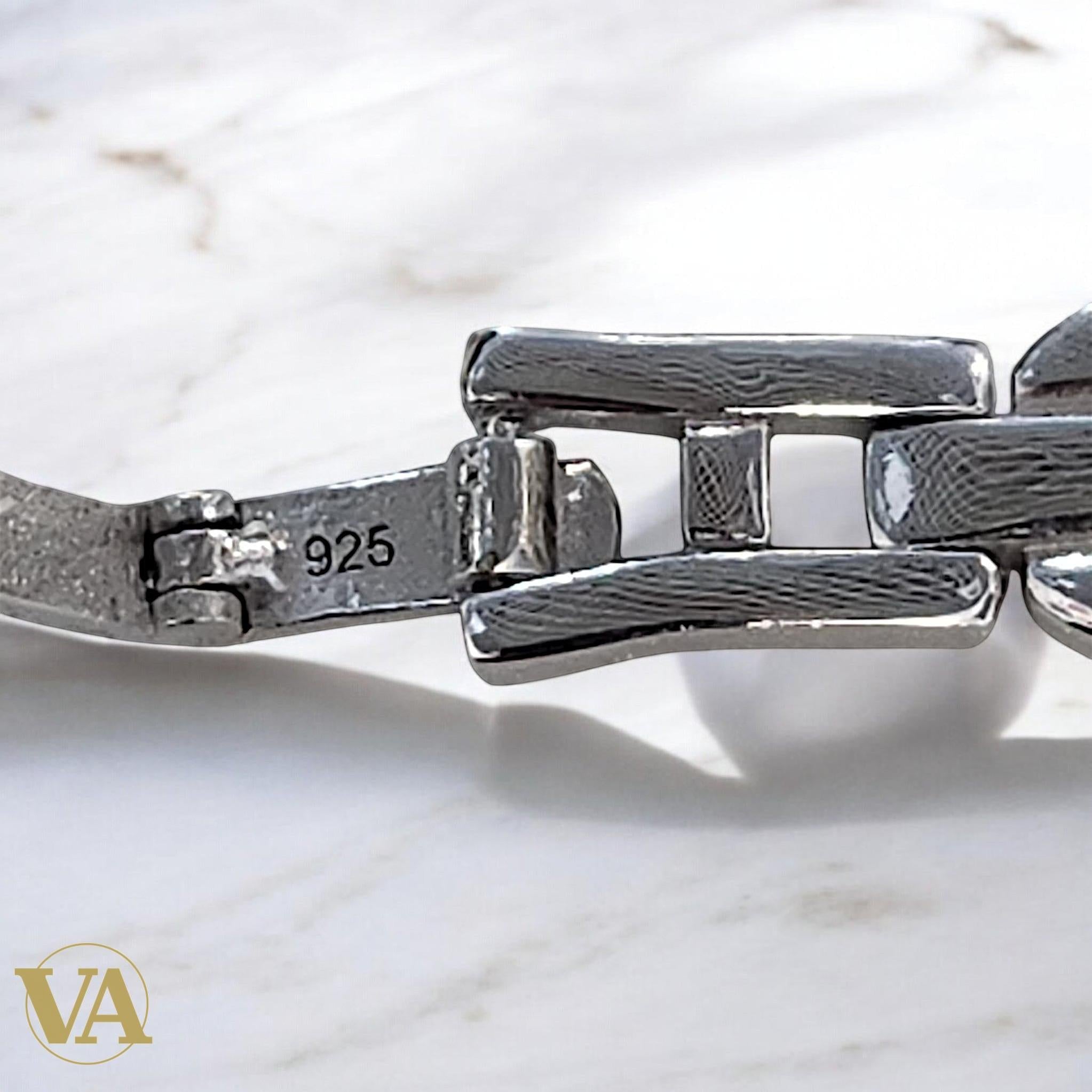 Montre Femme Argent 925 – Cadran Rond & Maillons Sculptés