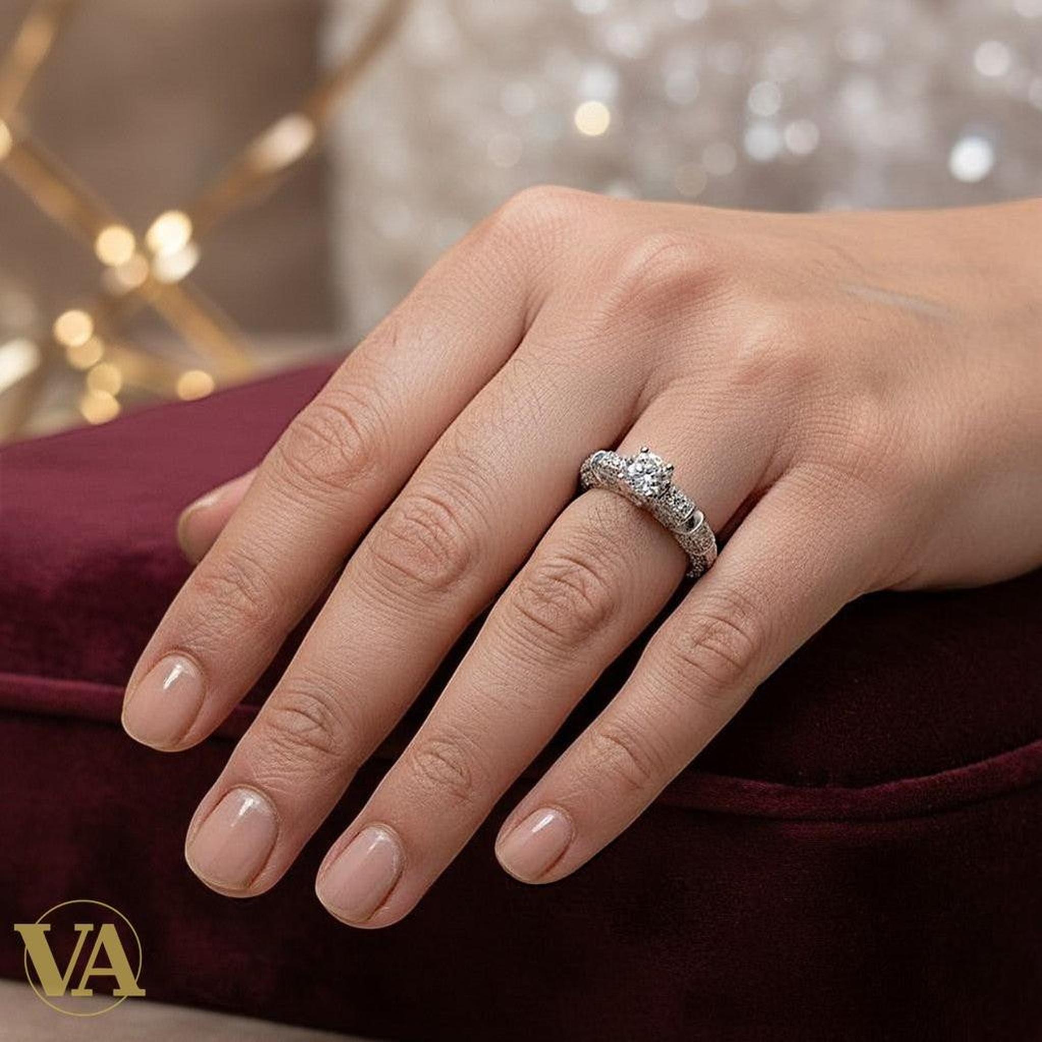 Bague femme en Argent 925 Massif Femme - Élégance Raffinée | Bijoux Vindicta