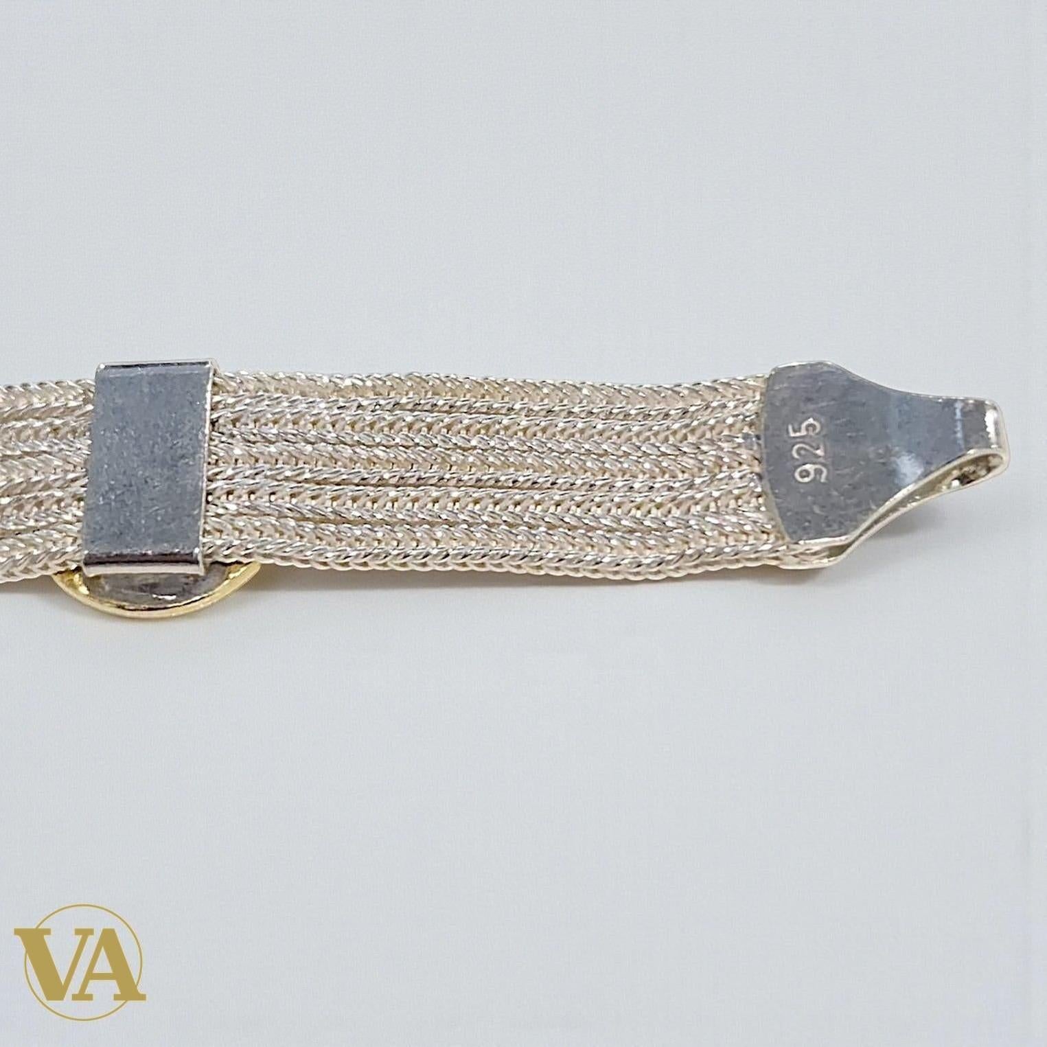 Bracelet femme argent 925 multi-chaînes rosaces dorées turquoise | Bijoux Vindicta