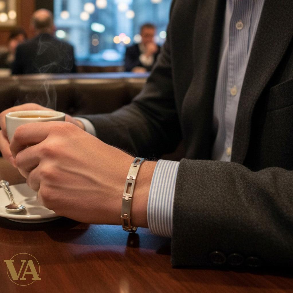 Bracelet Homme Argent 925 – Maillons Rectangulaires 7 mm