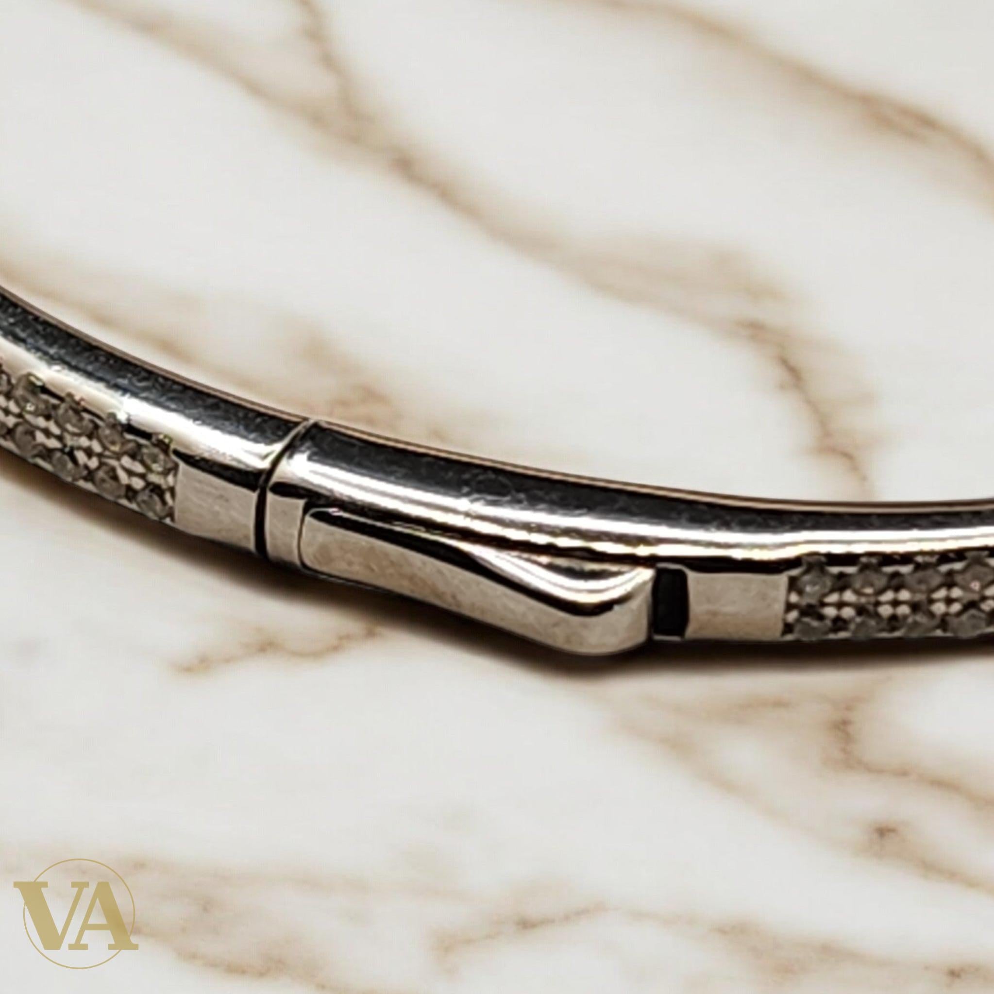 Bracelet Jonc Femme Argent 925 – Élégance Minimaliste Gravée