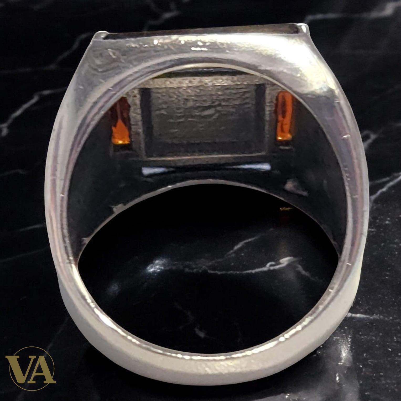 Bague homme argent 925 multigemmes