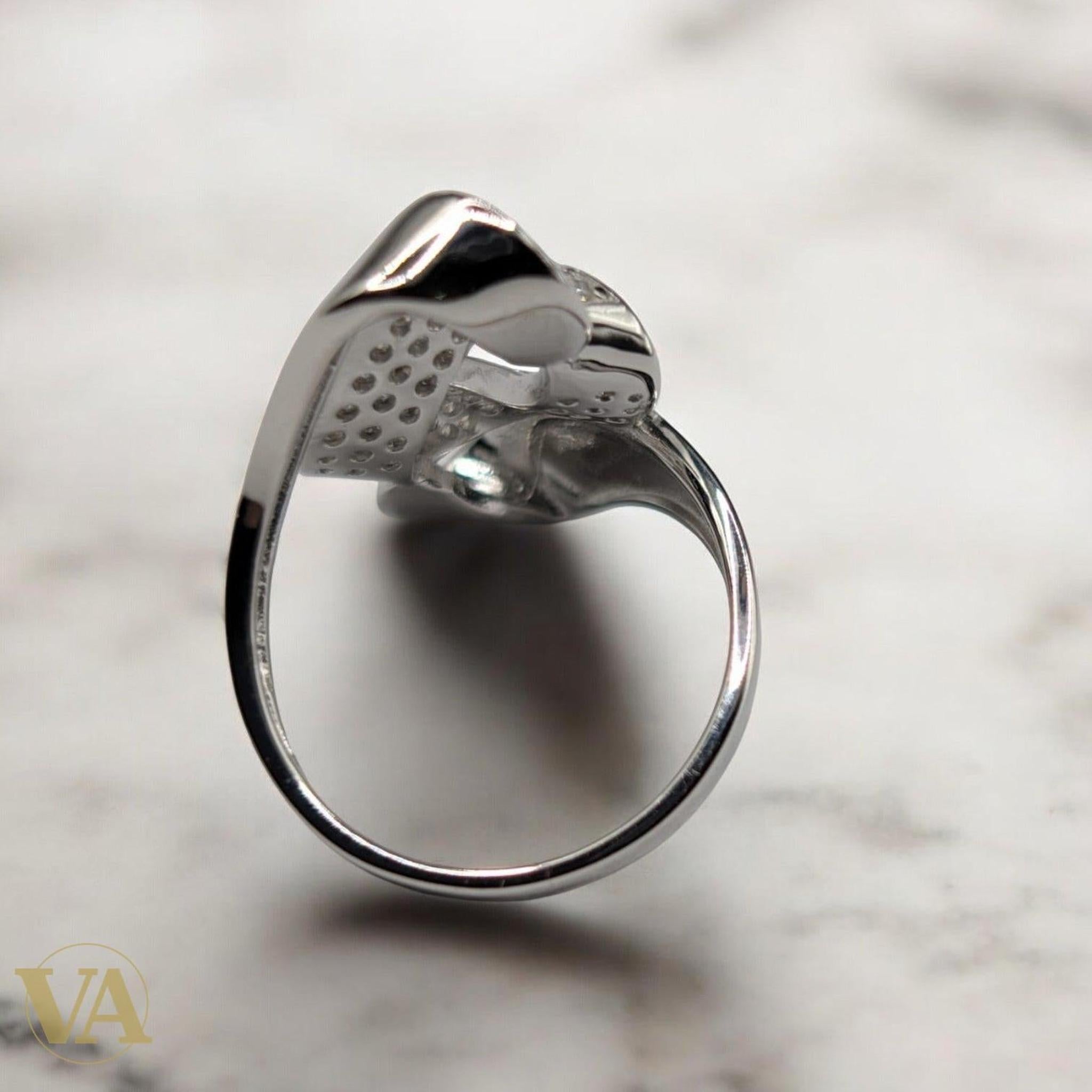 Bague Femme Argent 925 Zircon – Design Moderne & Pavage Étincelant - Argent 925 - Vindicta