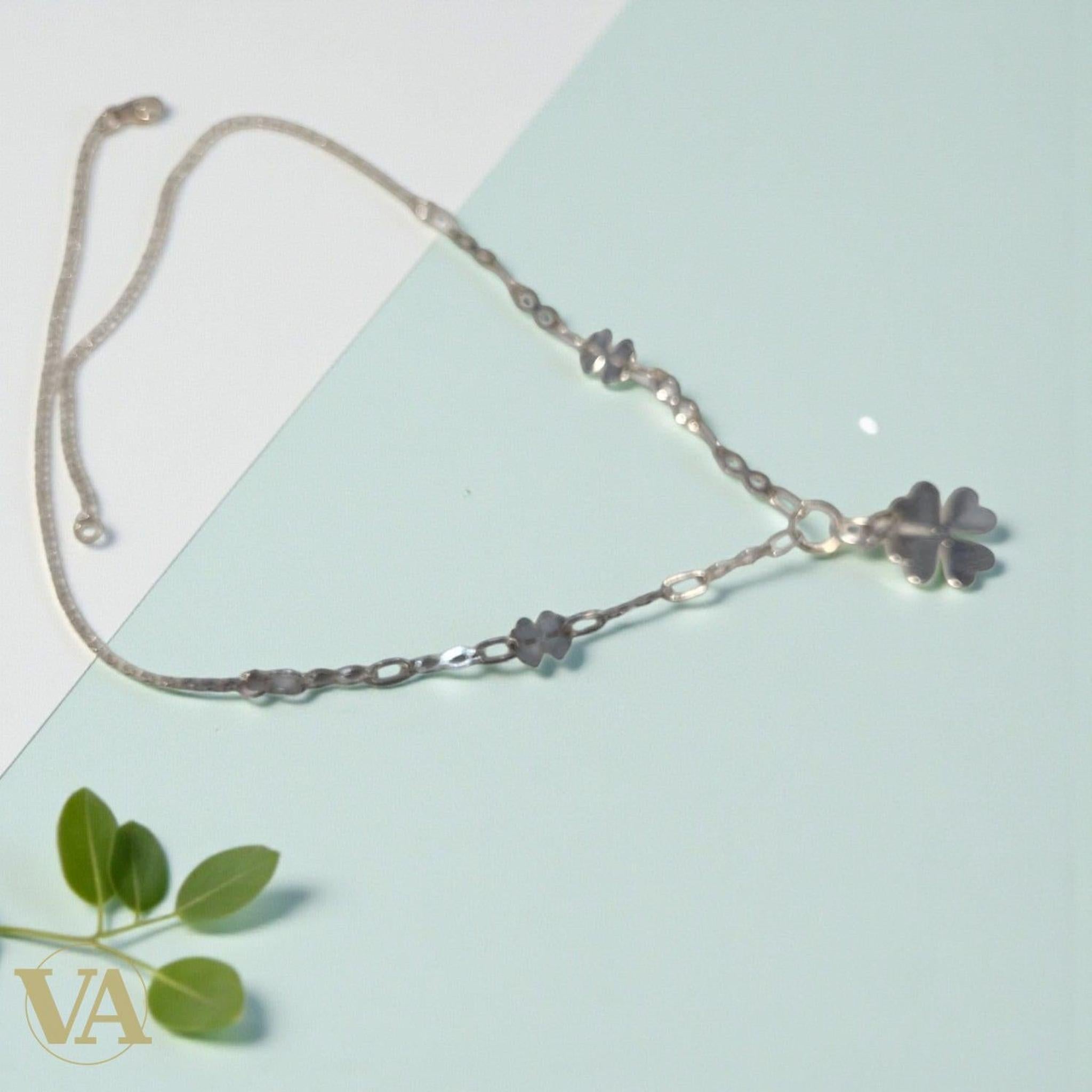 Collier Femme Trèfles Argent 925 – Harmonie & Douceur | Bijoux Vindicta