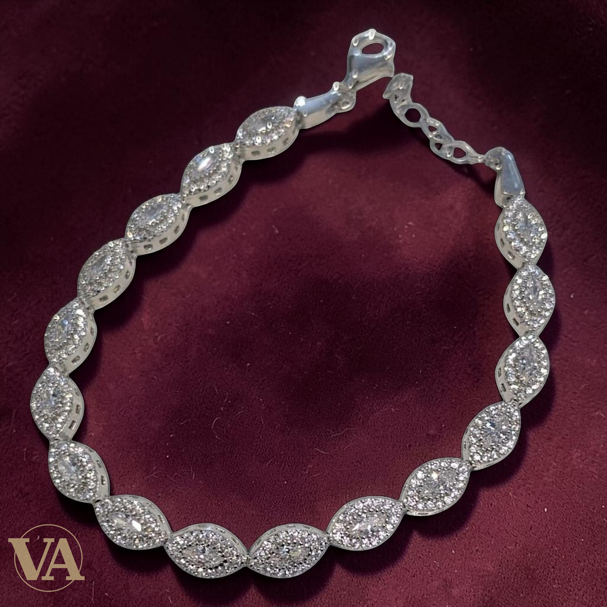 Bracelet Femme Argent 925 Oxydes Blancs – Brillance Intemporelle