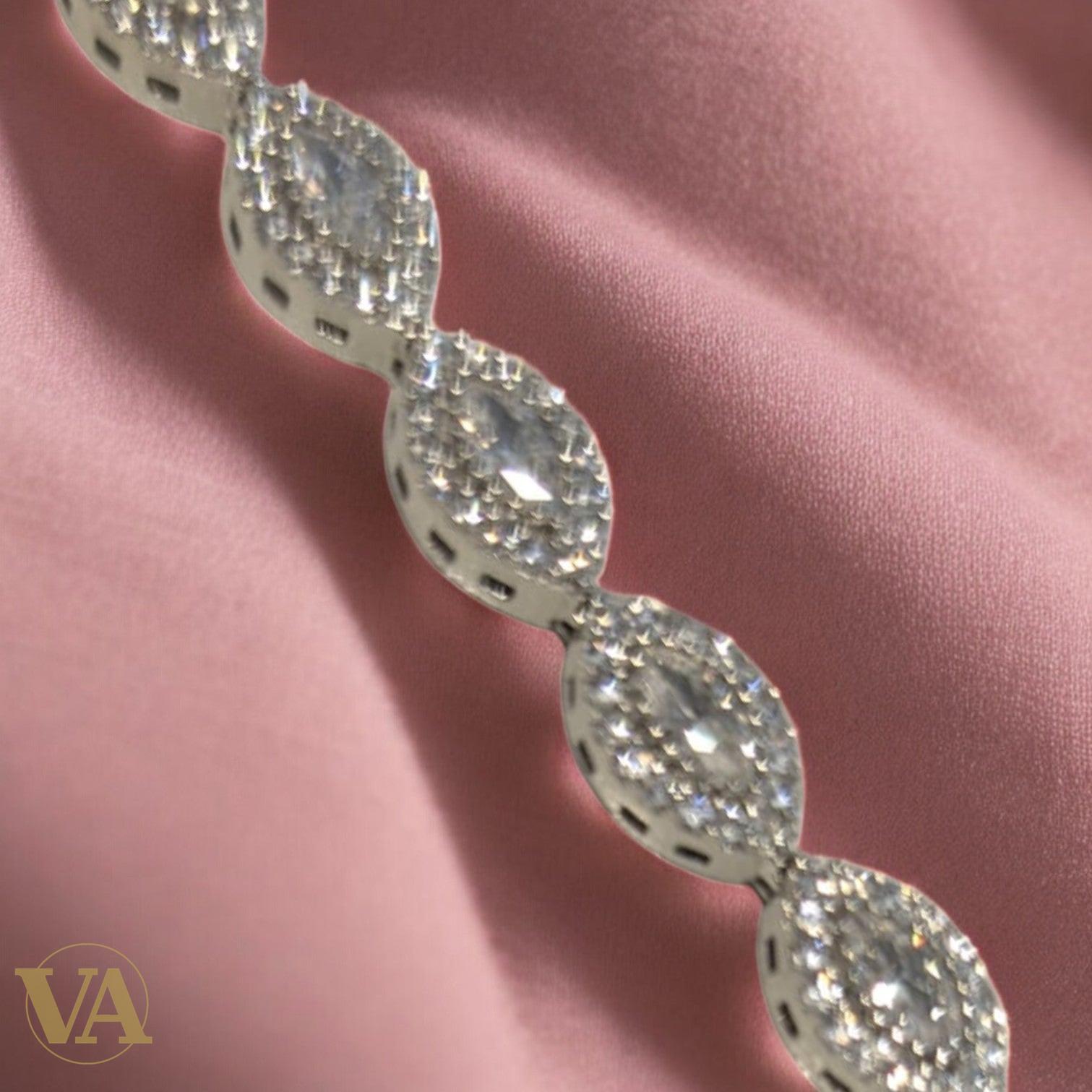 Bracelet Femme Argent 925 Oxydes Blancs – Brillance Intemporelle