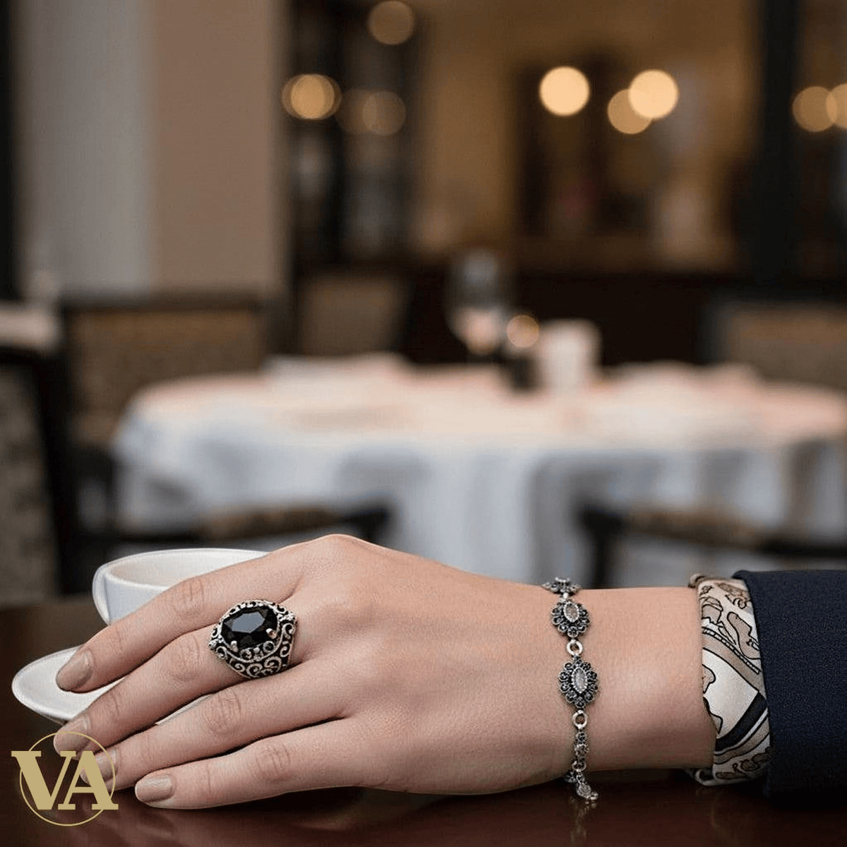 Bracelet Femme Argent 925 Améthyste & Marcassite Vintage - Argent 925 - Vindicta