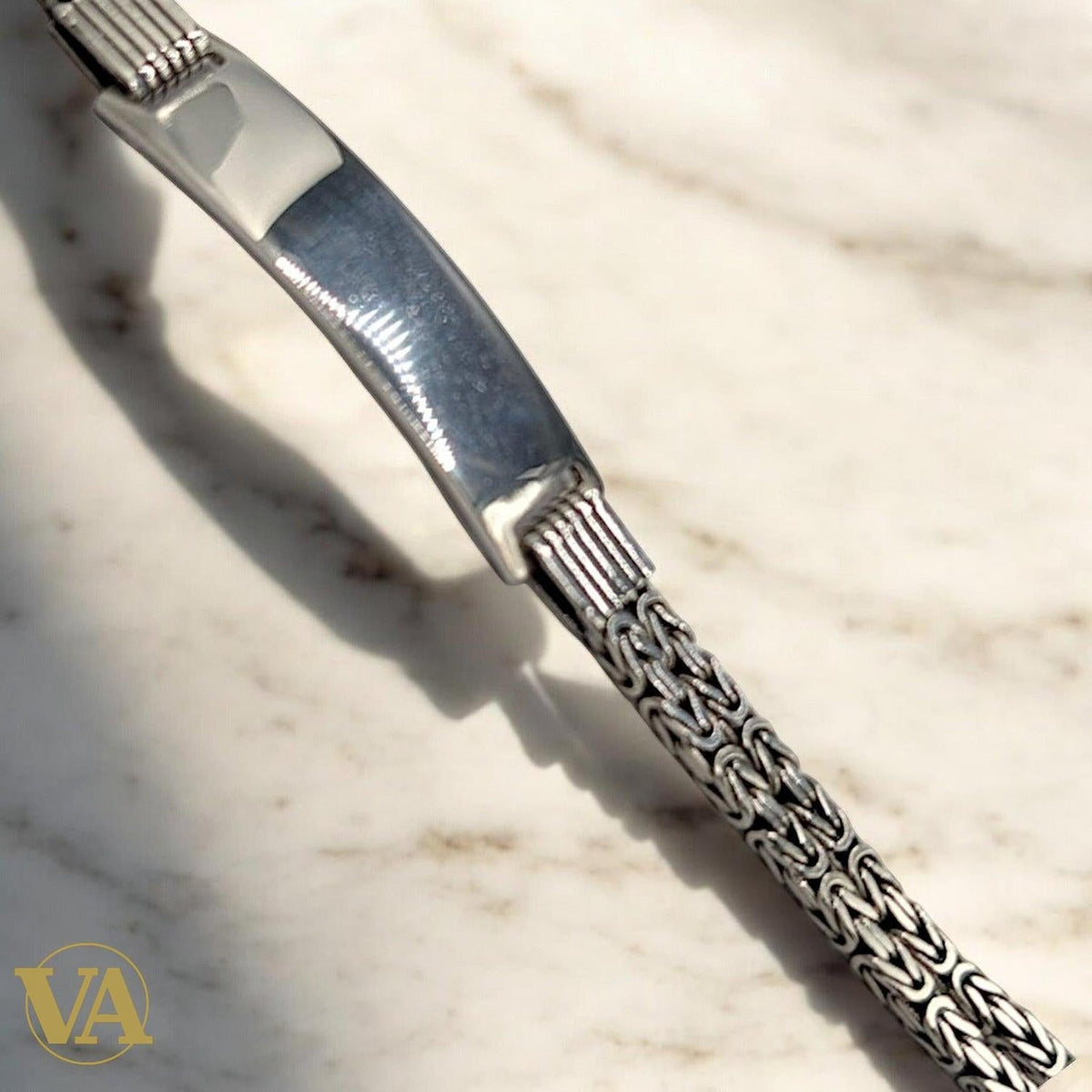 Bracelet Identité Homme Argent 925 – Maille Royale