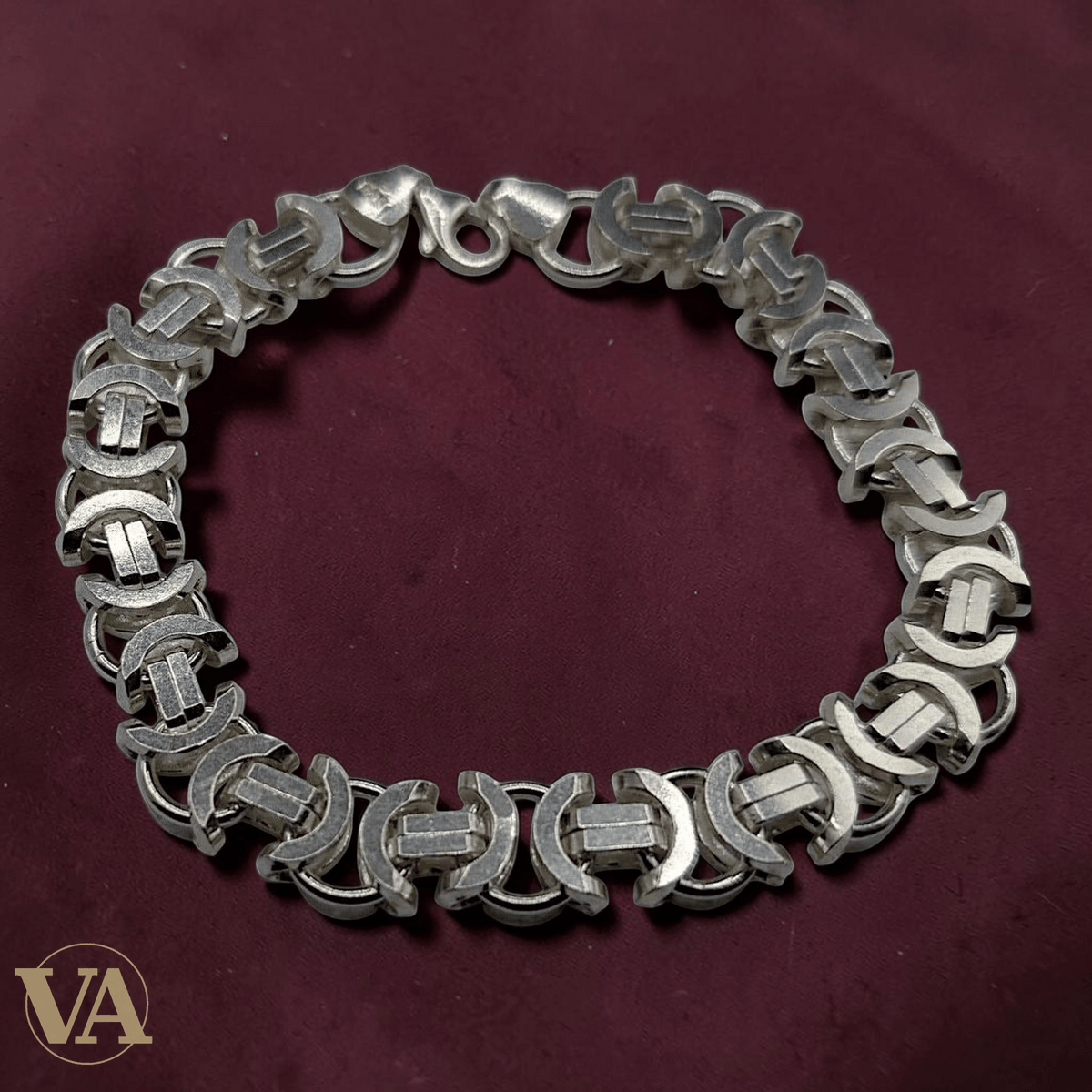 Bracelet Homme Argent 925 – Maille Large 11 mm Architecturale - Argent 925 - Vindicta